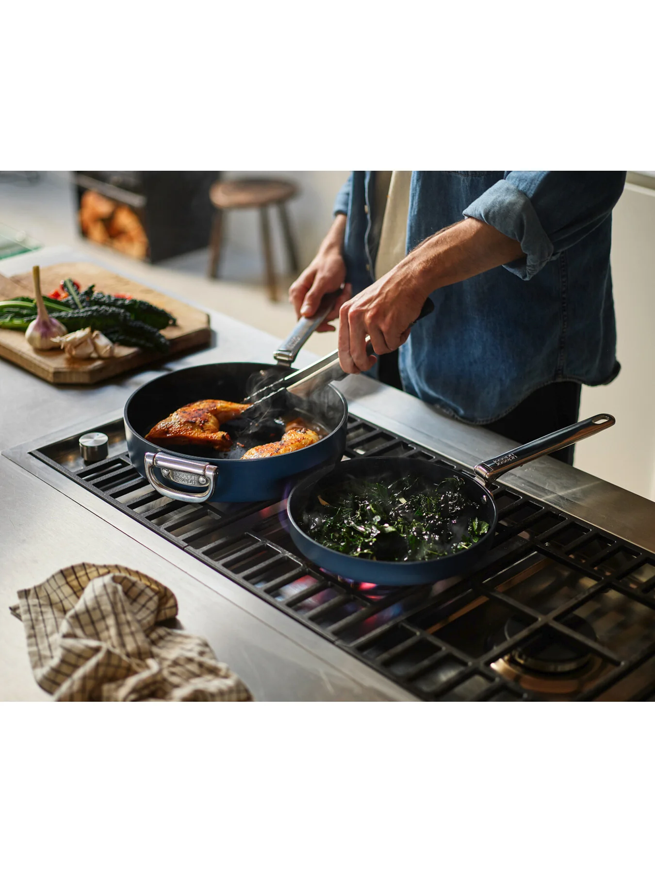 Space Non Stick 2 Piece Frying Pan Set - Image 6