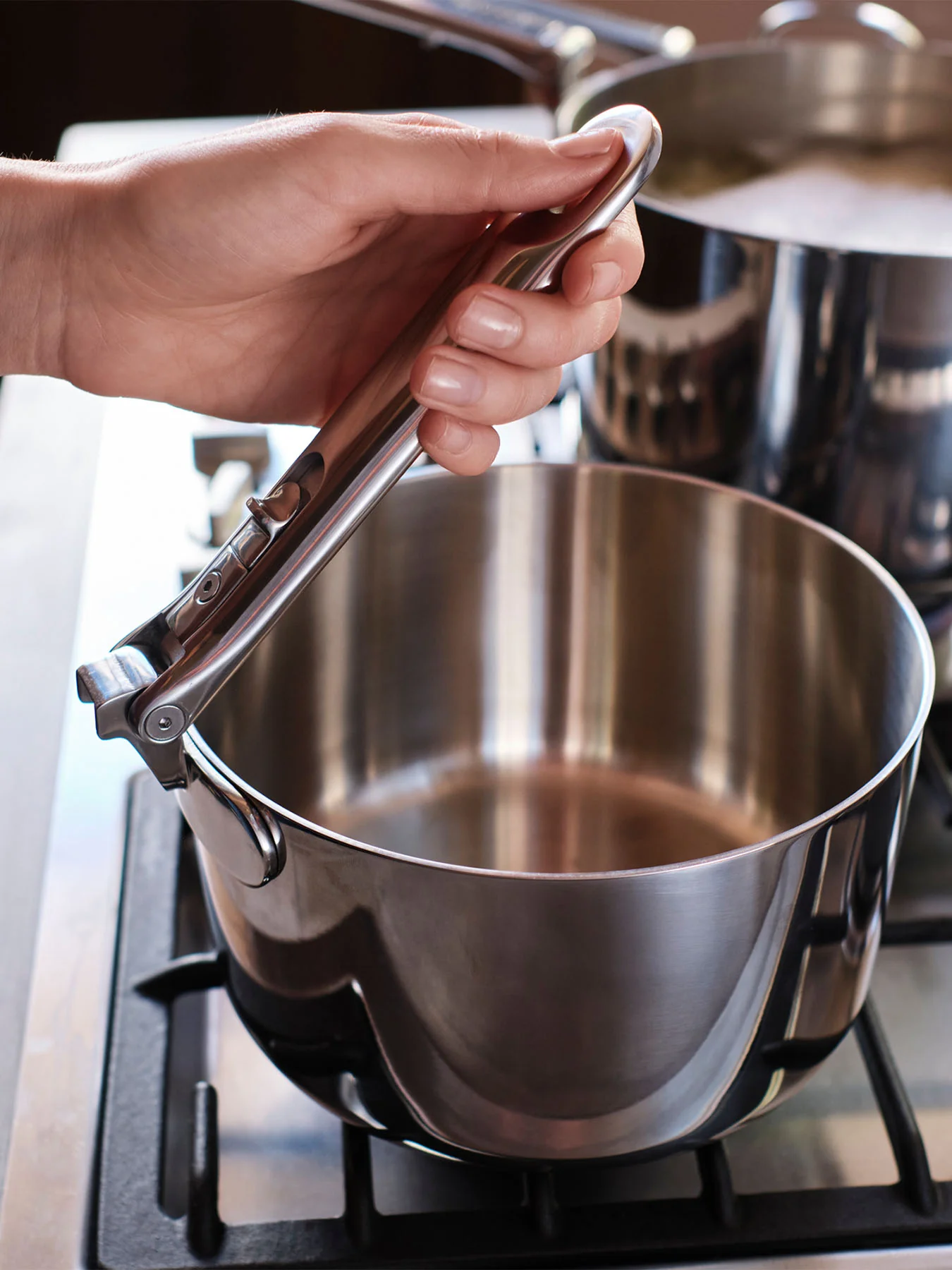 Space Steel 5 Piece Stainless Steel Saucepan Set - Image 5