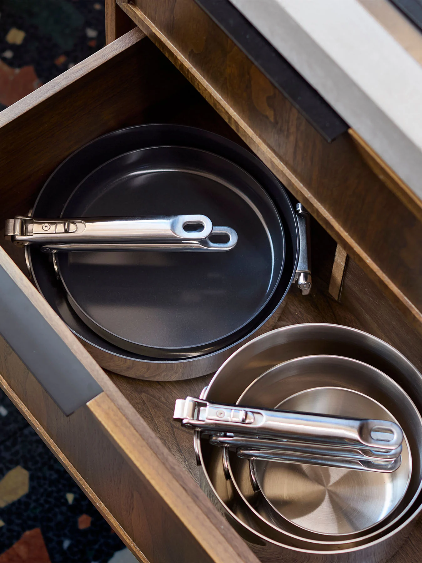 Space Steel Stainless Steel Coated Frying Pan 28cm - Image 5