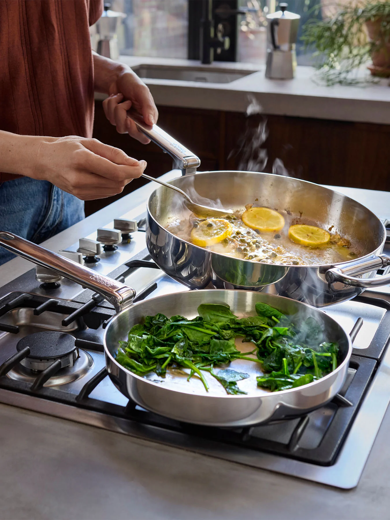 Space Steel Stainless Steel Frying Pan 20cm - Image 3