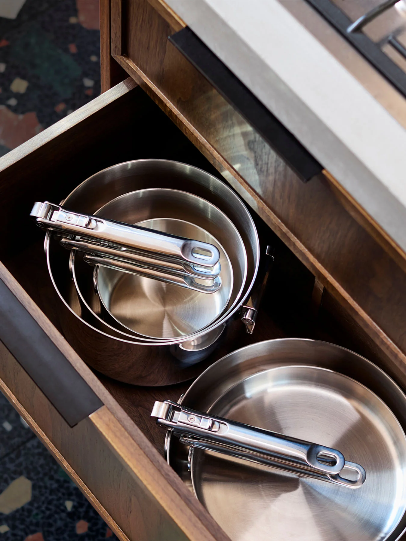 Space Steel Stainless Steel Frying Pan 20cm - Image 4