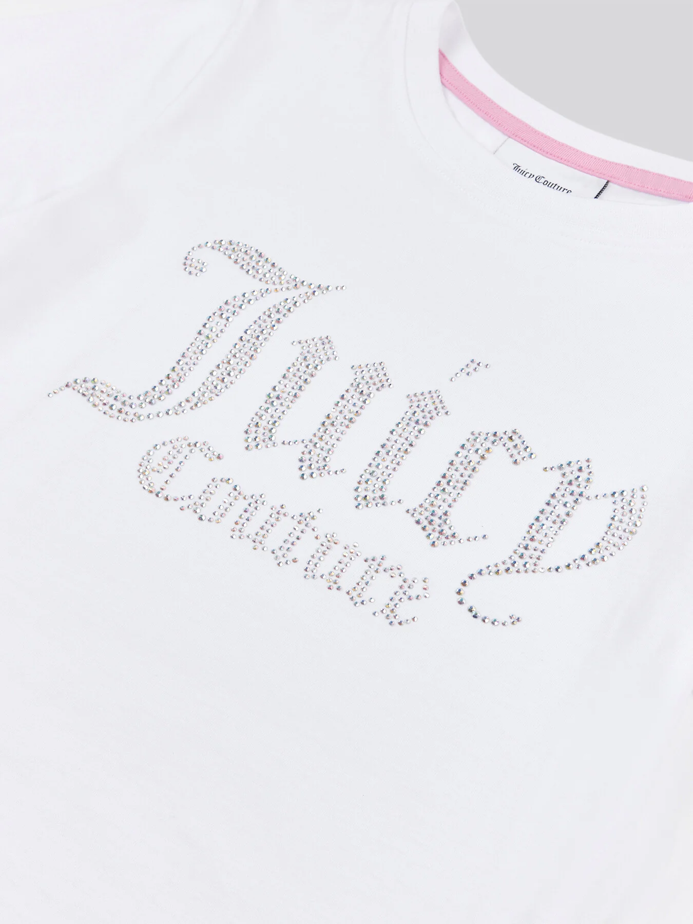 Diamante Fitted Tee White - Image 2