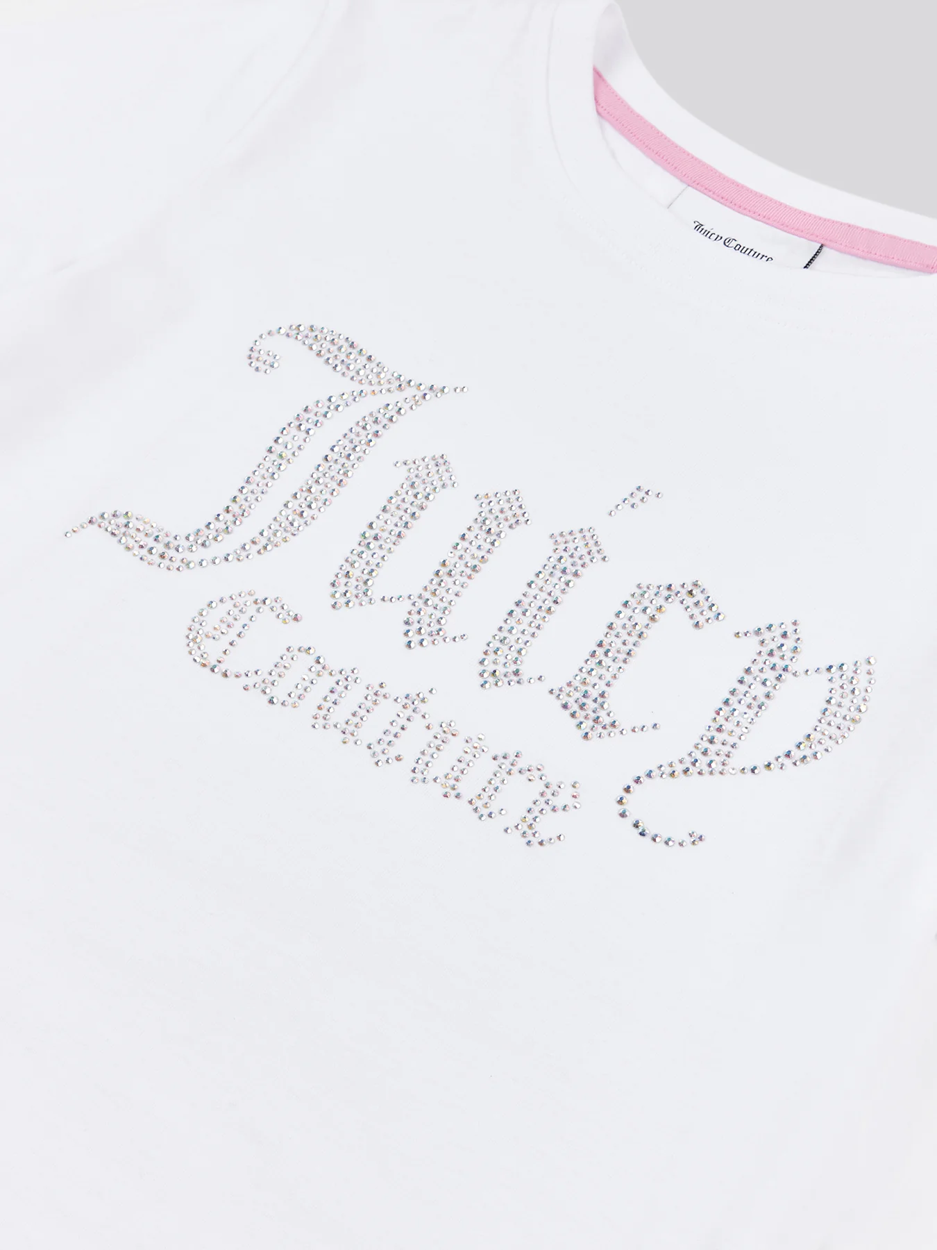 Diamante Fitted Tee White - Image 5