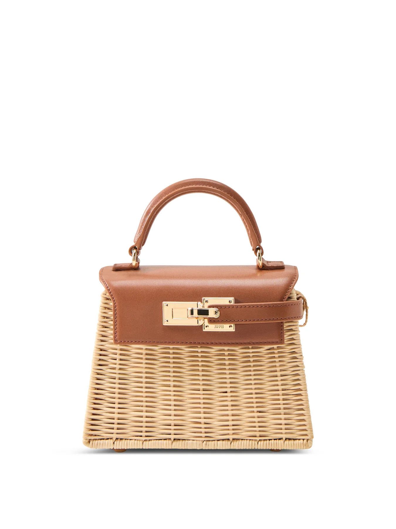 Elise Natural Rattan Bag Brown