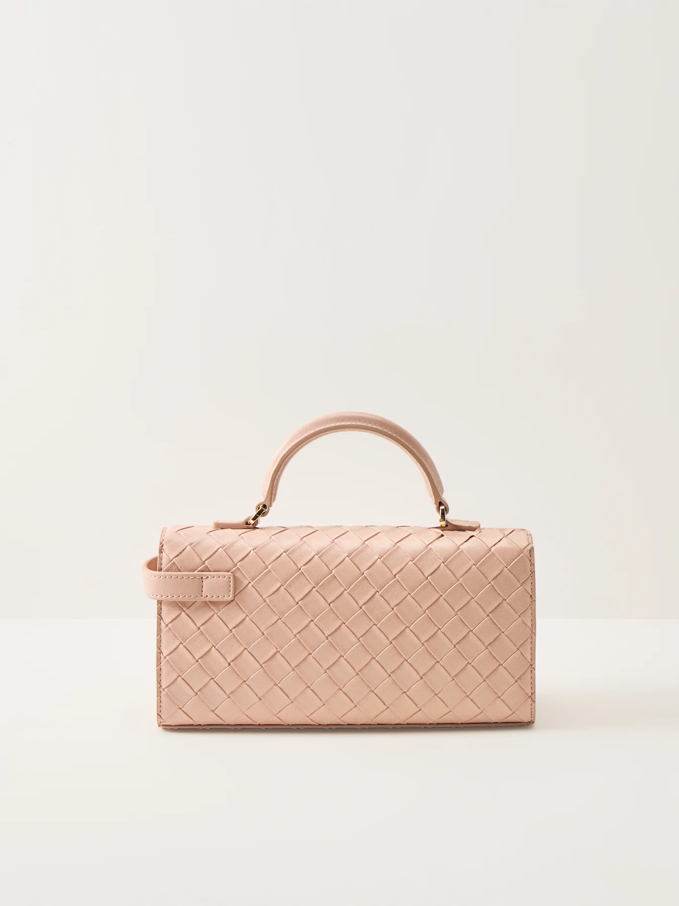 Keyla Weave Top Handle Bag Pink - Image 3