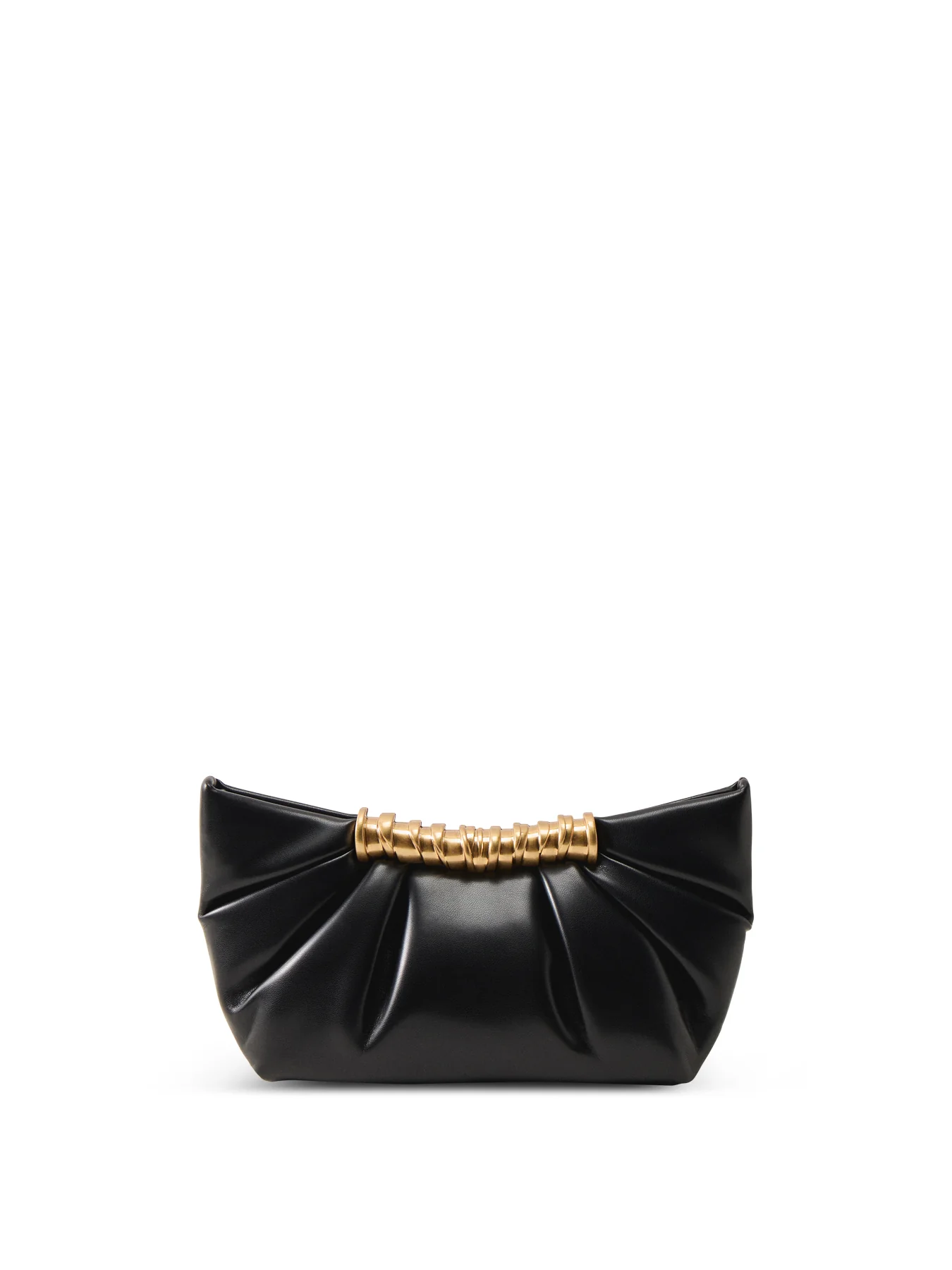 Leia Pleated Clutch Black