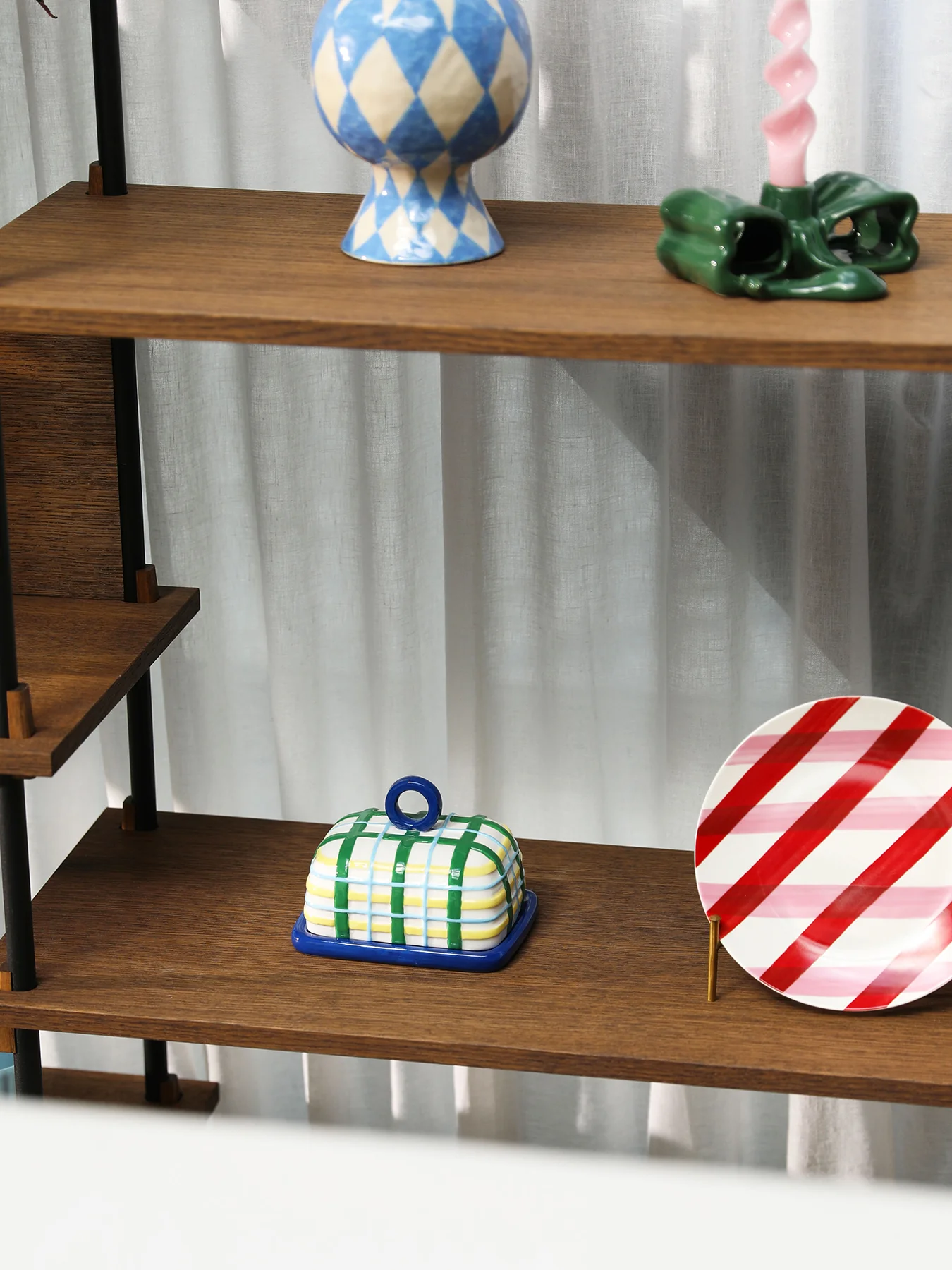 Butter Dish Plaid Print - Image 2