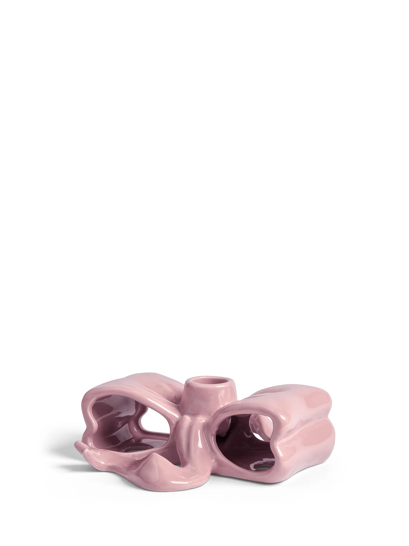 Candle Holder Ribbon Pink - Image 3