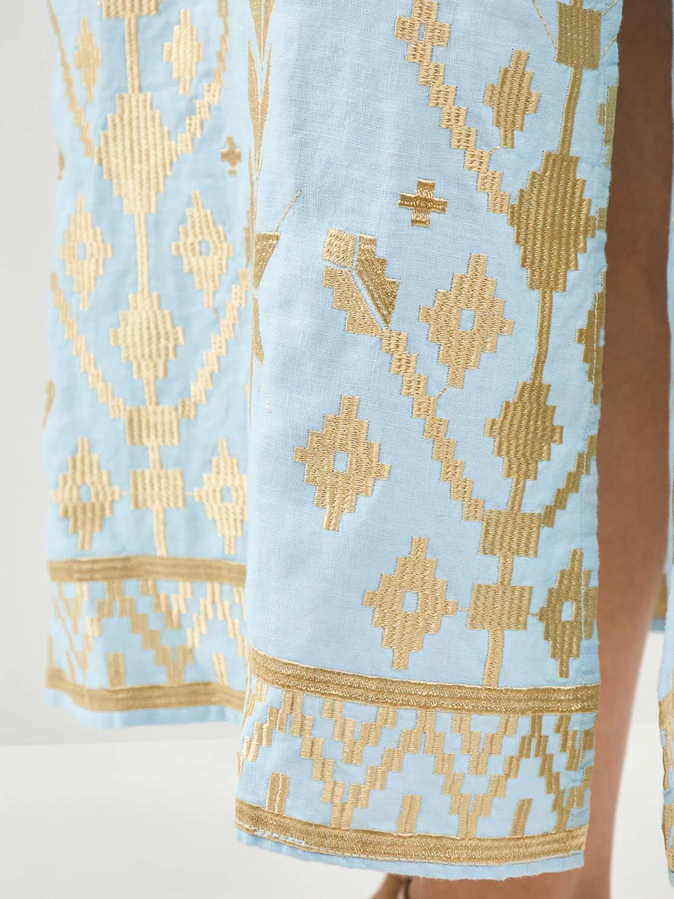 Ios Maxi Shift Dress Blue - Image 3