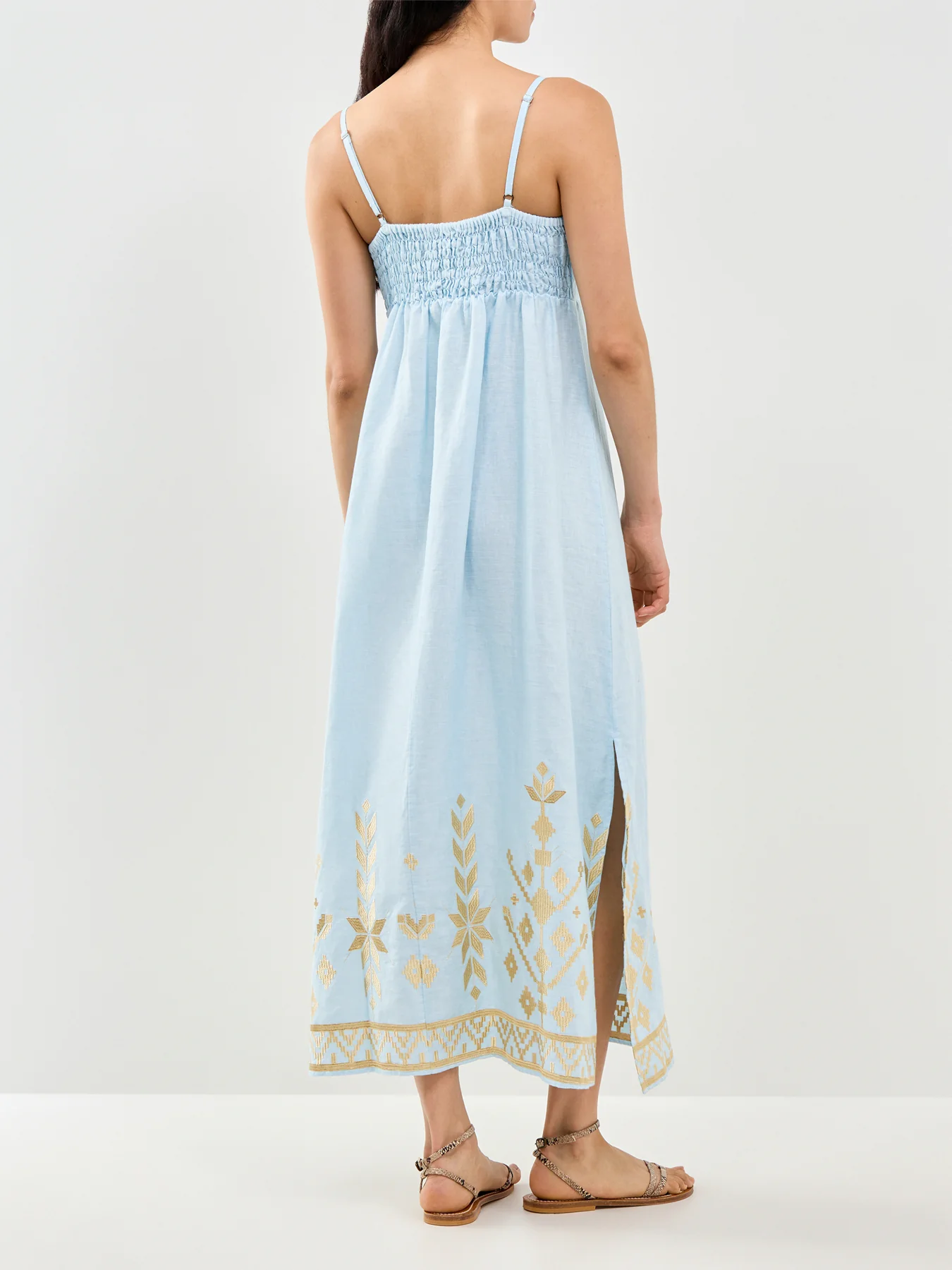 Ios Maxi Shift Dress Blue - Image 5