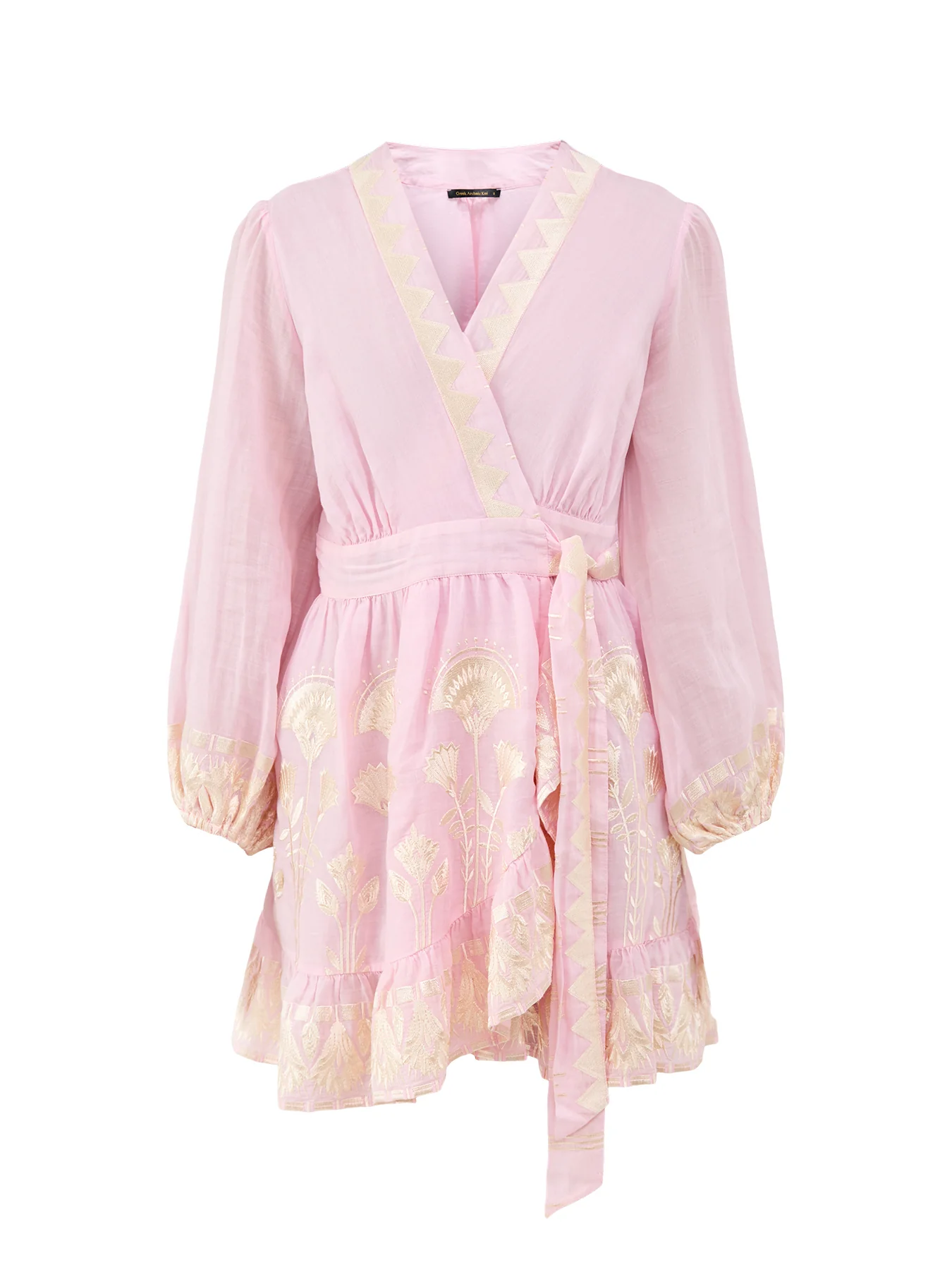 Papyrus Wrap Mini Dress Pink