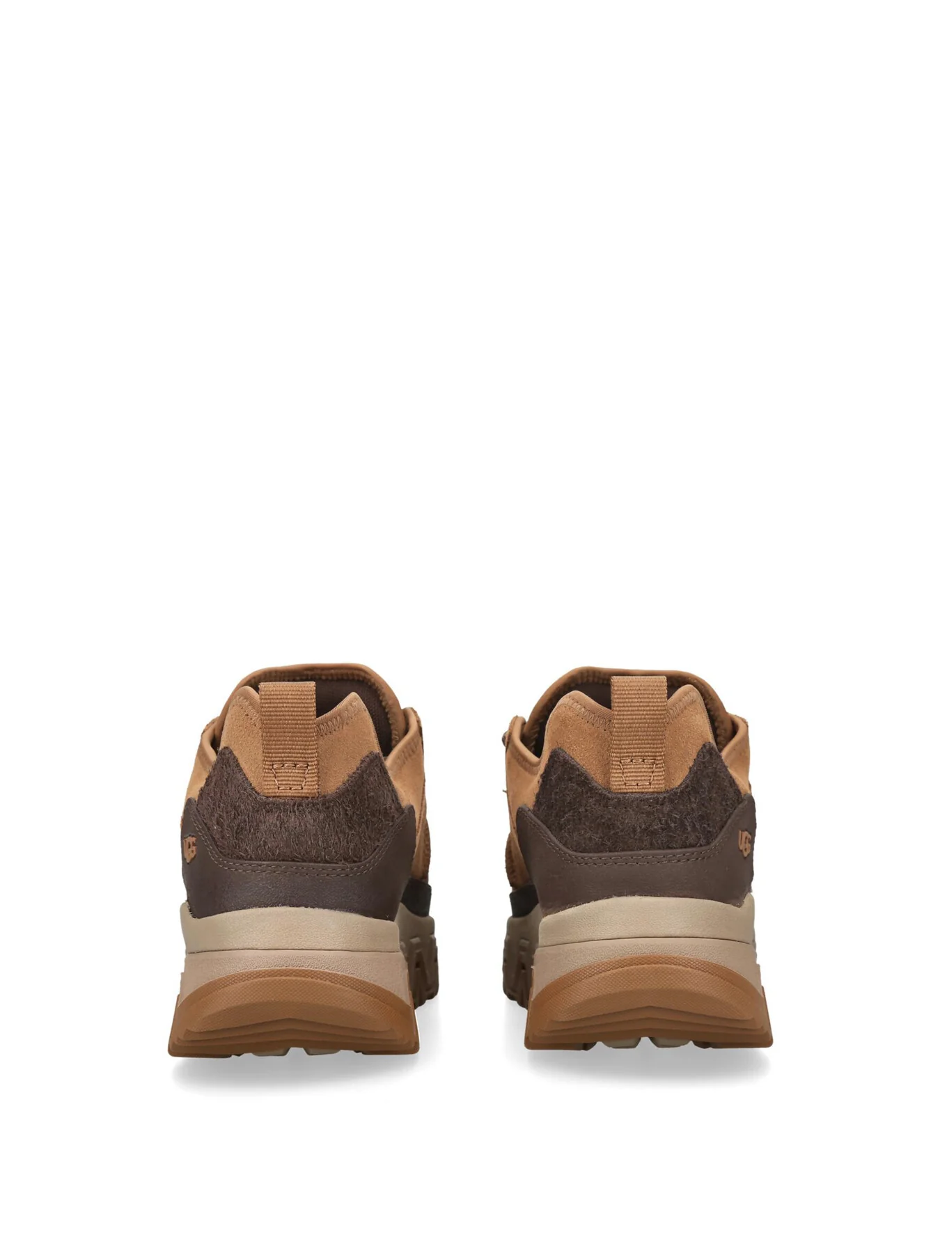 Mens Captrail Suede Low Top Trainers Tan - Image 3