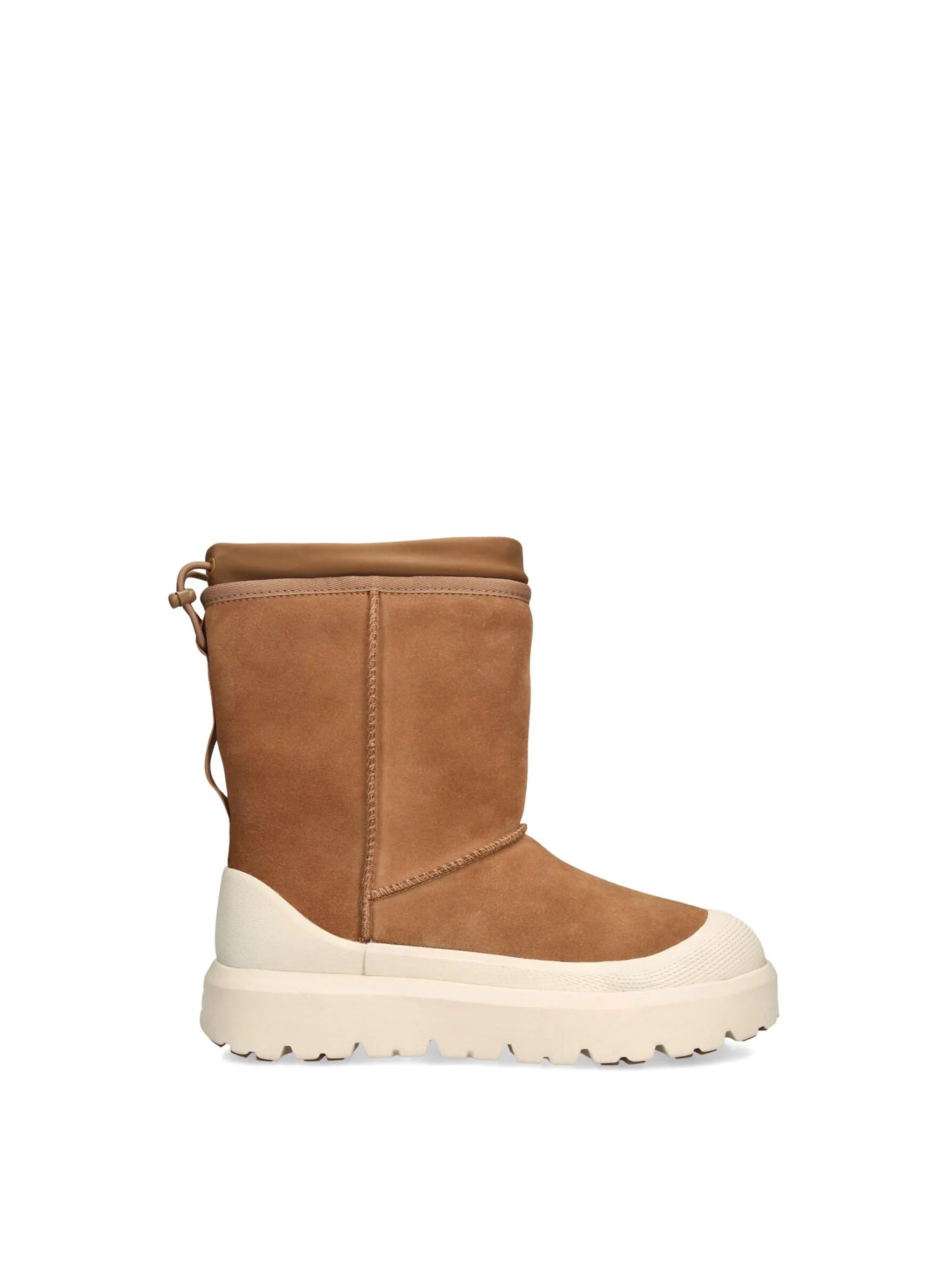 Mens Weather Hybrid Short Suede Hiking Boots Tan - Image 4