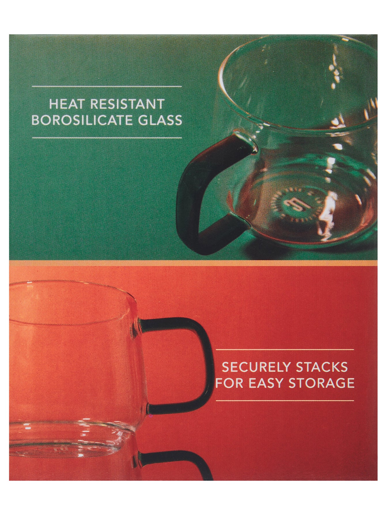 Gyro Double Walled Mugs Set of 2 Green - Image 2