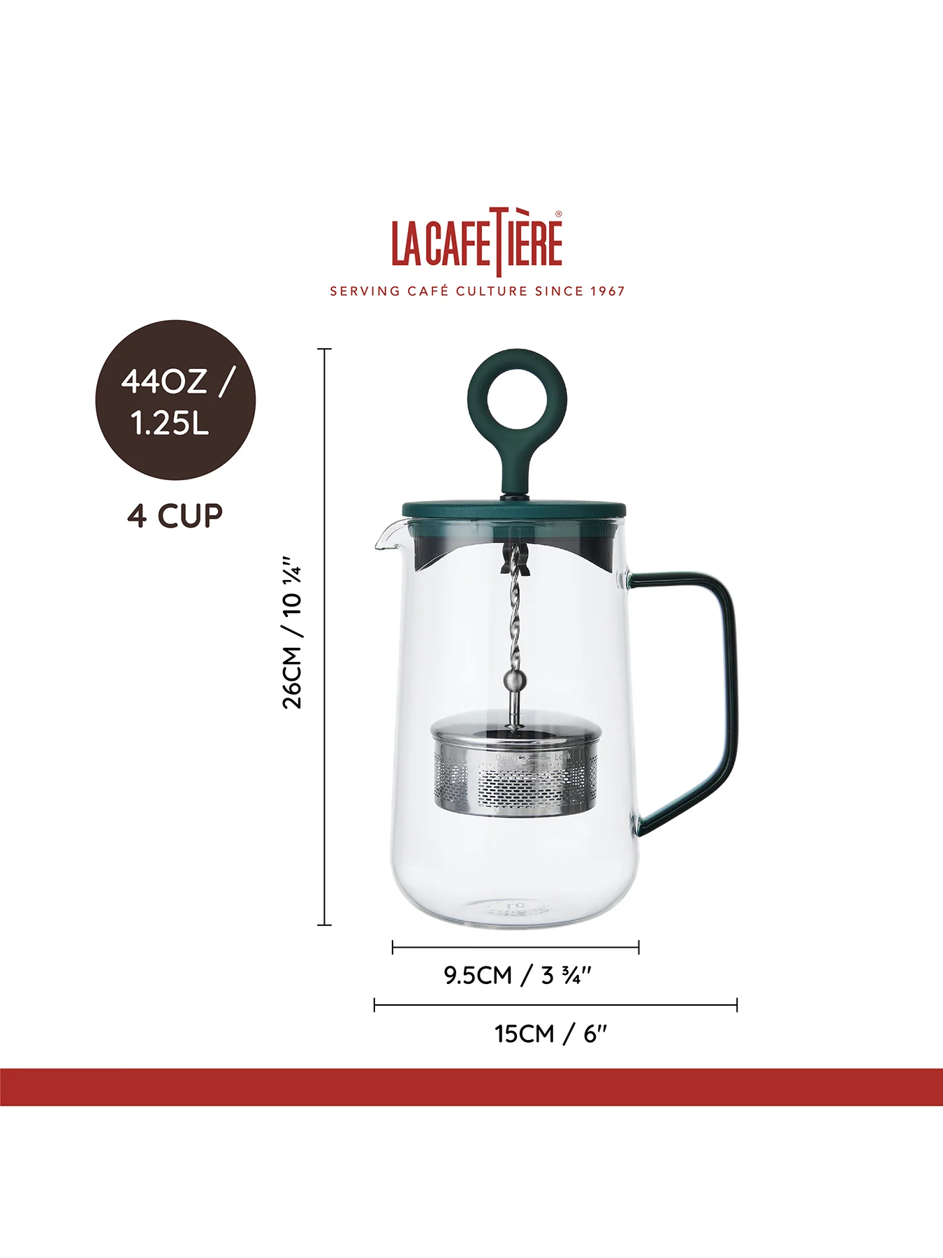 Gyro Glass Spinning Infuser Teapot - Image 3