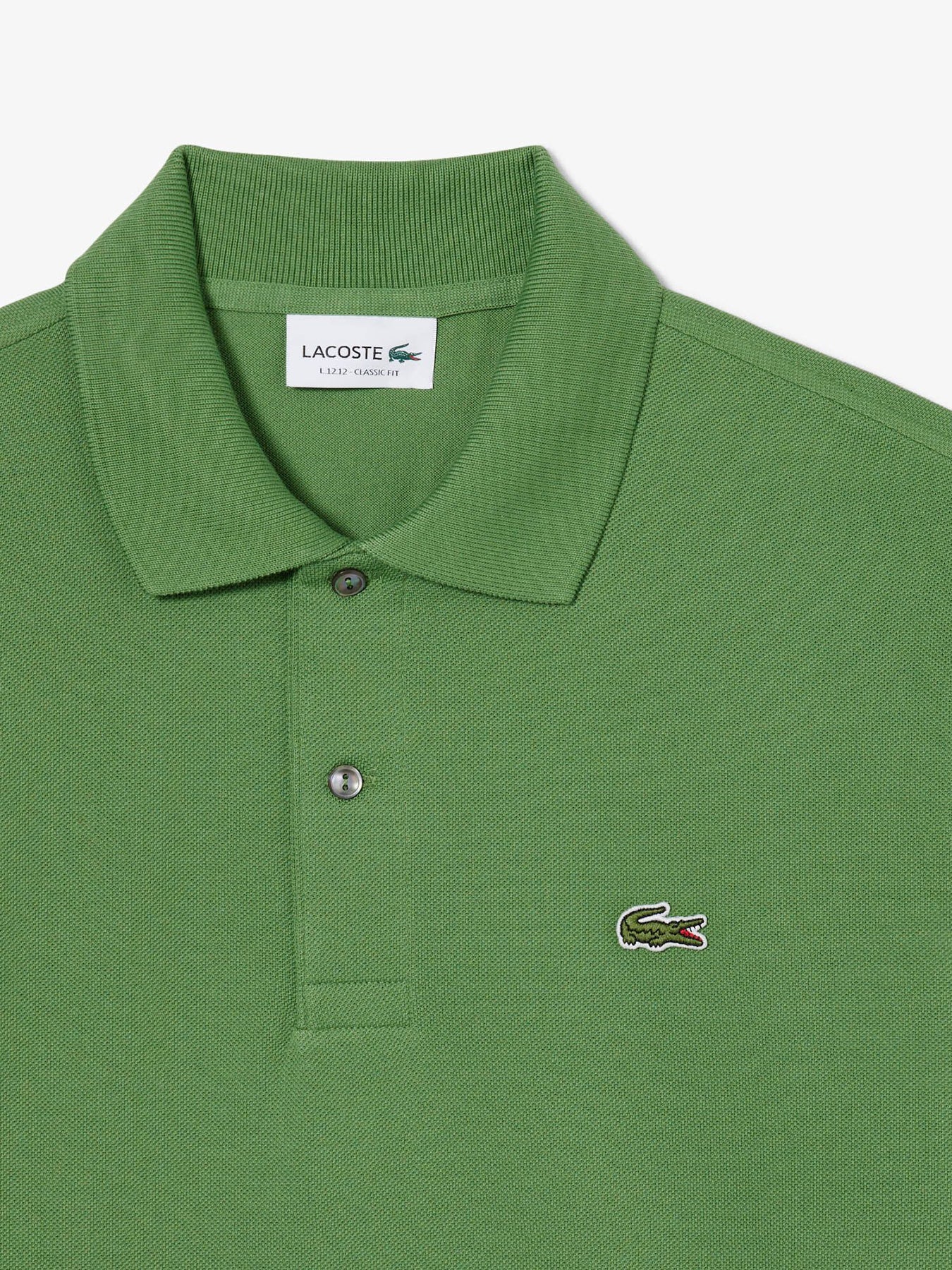 Classic Cotton Polo Shirt Green - Image 2
