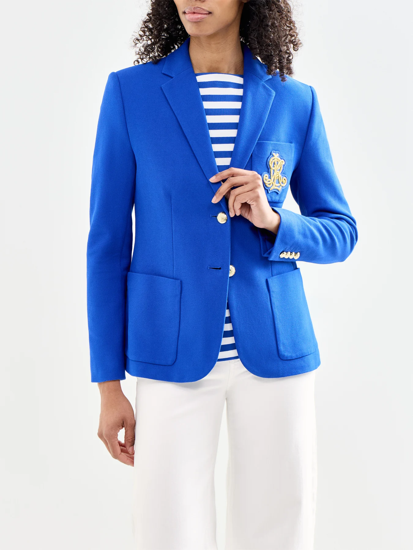 Anfisa Lined Jacket Blue - Image 4