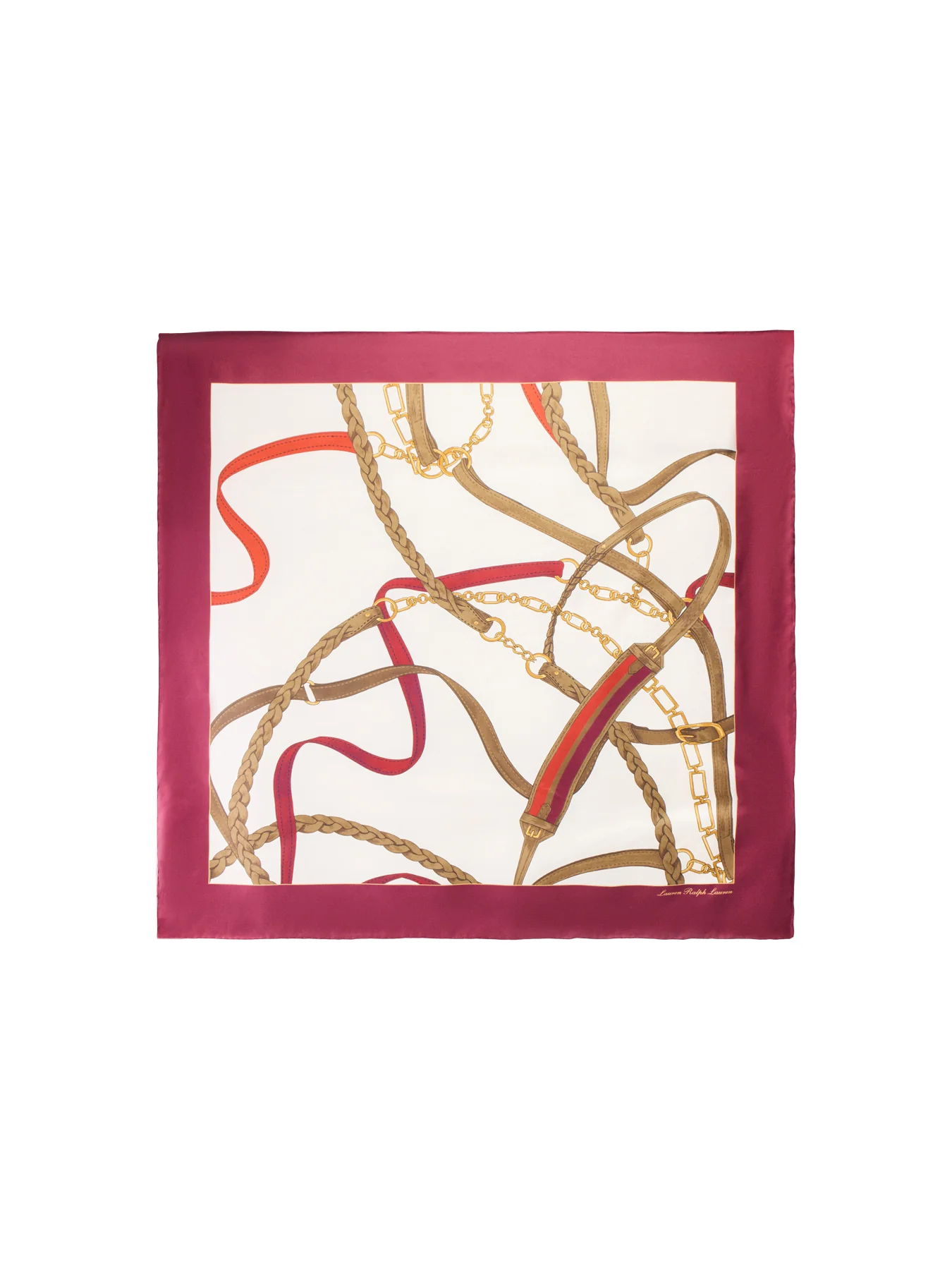 Belting Square Scarf Cream