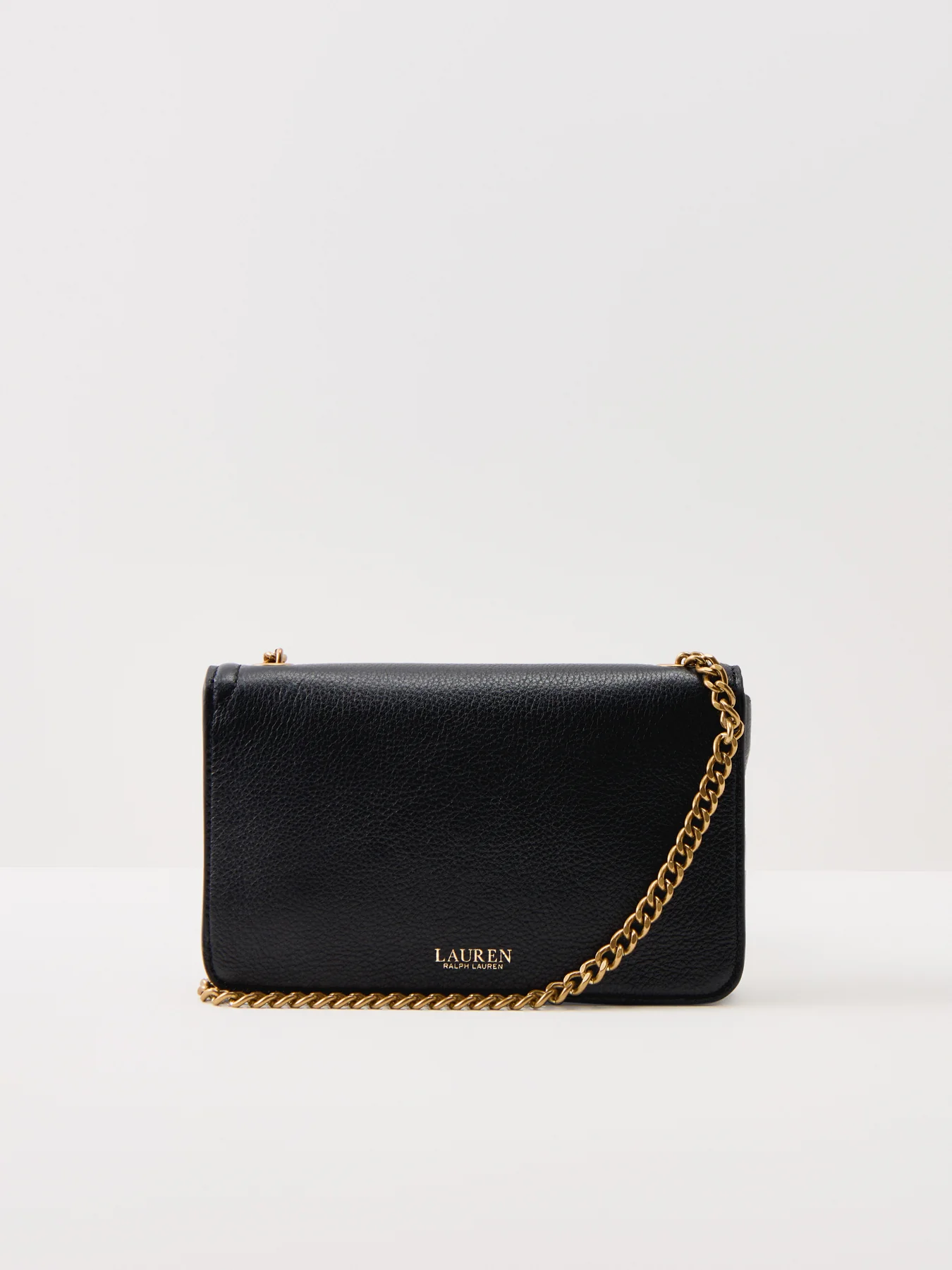 Bradley Large Leather Wallet On Chain Black - Image 3