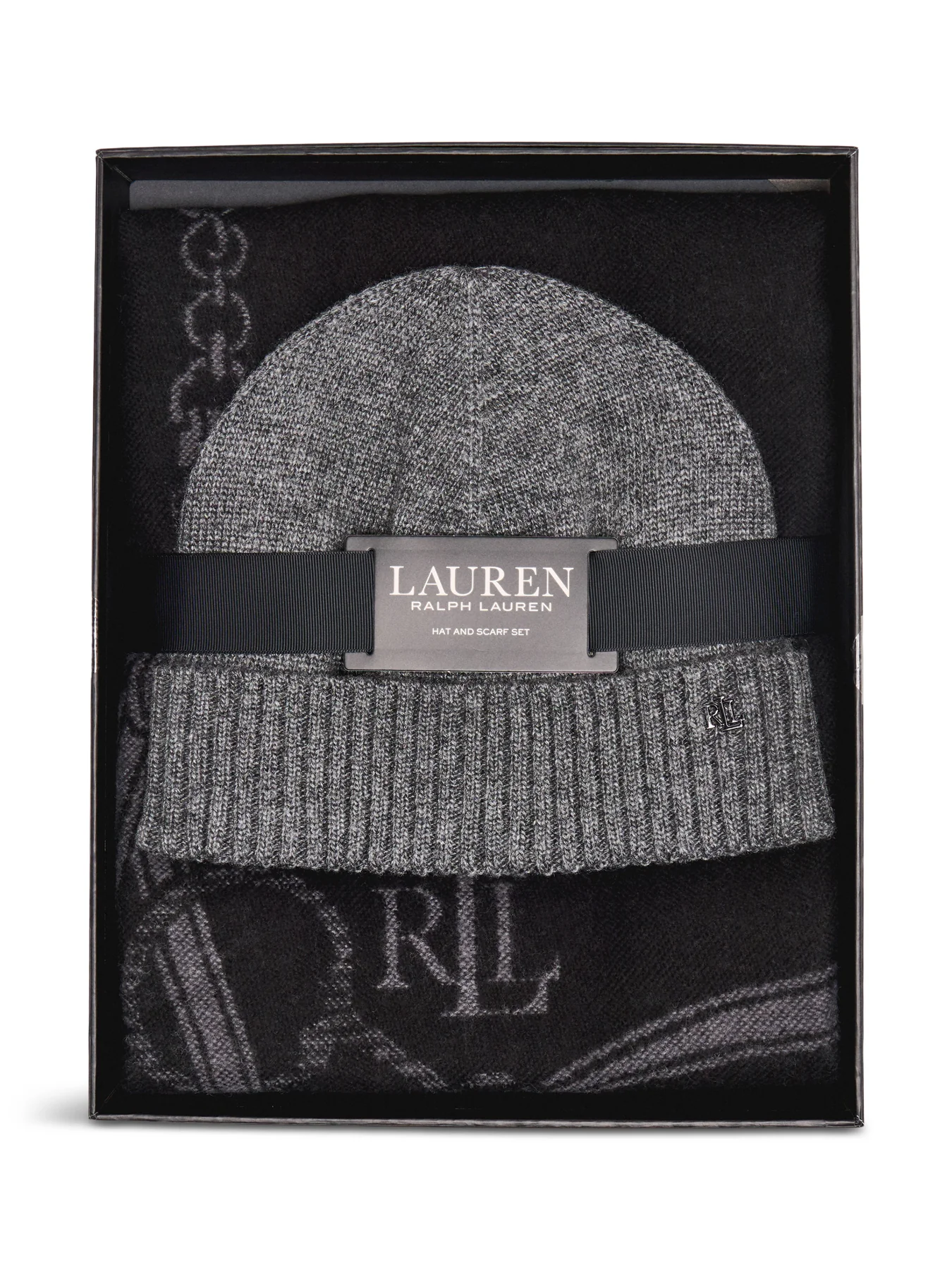 Equestrian Hat & Scarf Gift Set Navy - Image 2