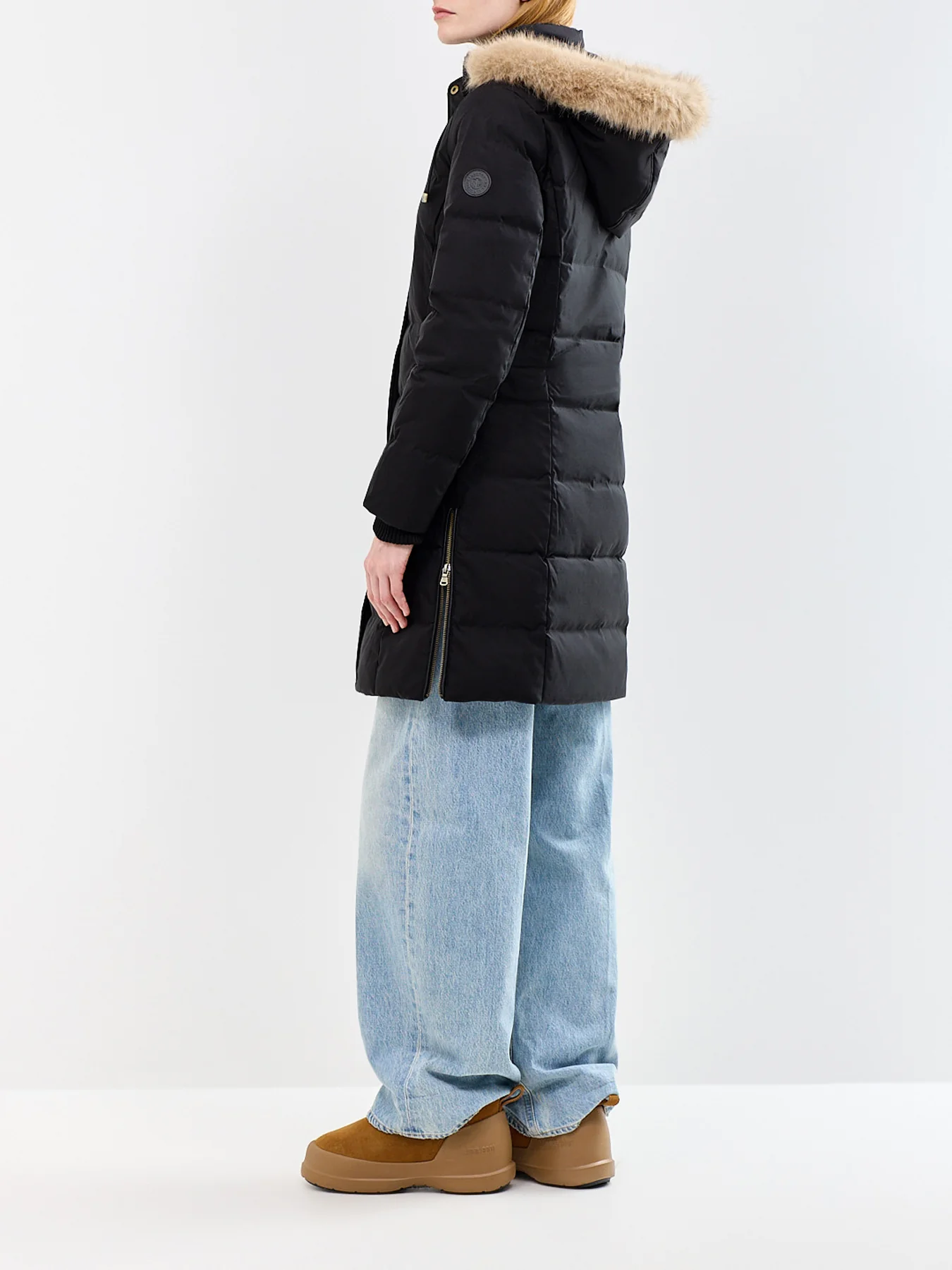 Insulated Puffer Coat Black - Image 5