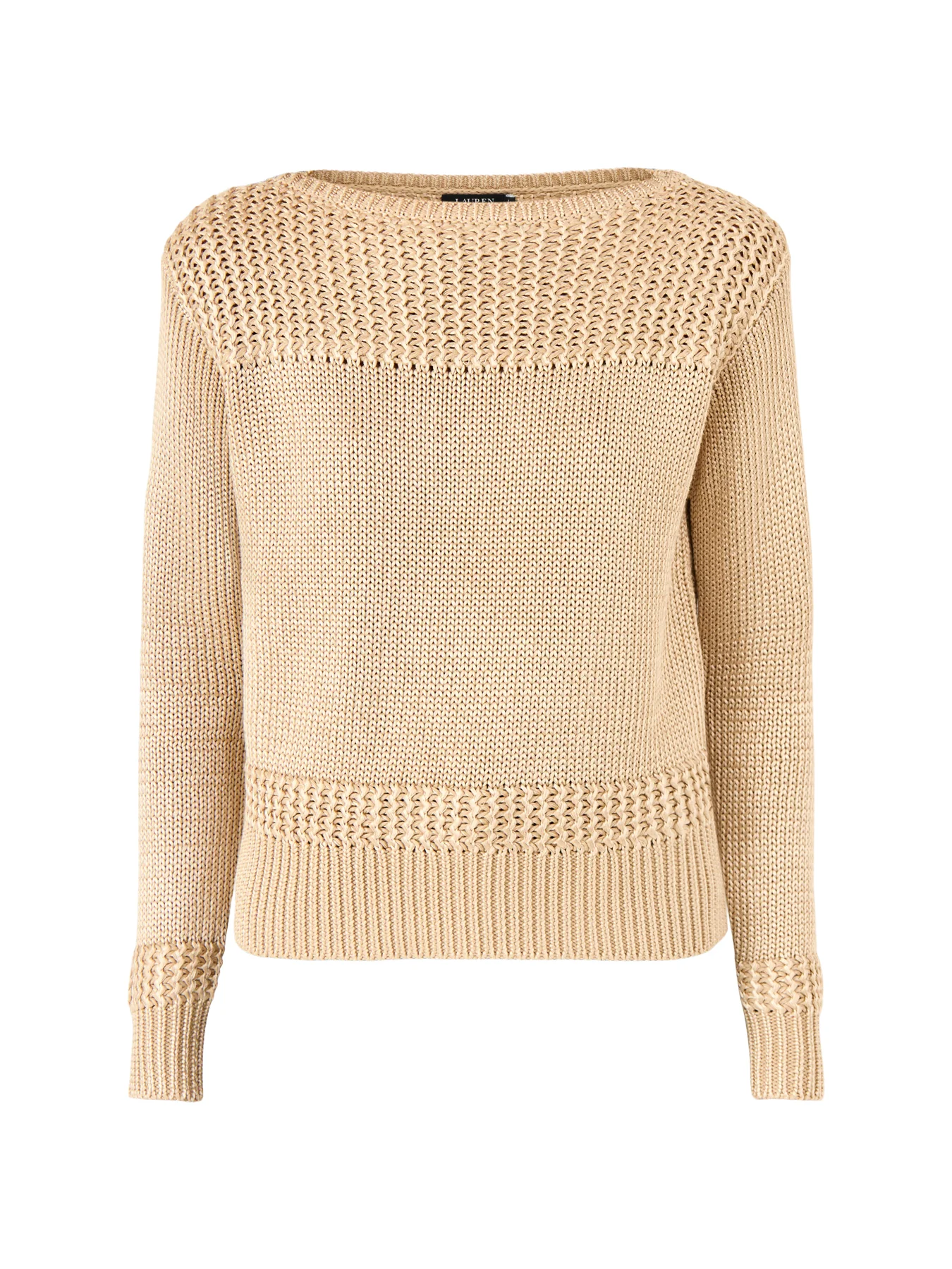 Jinhala Long Sleeve Cotton Pullover Tan