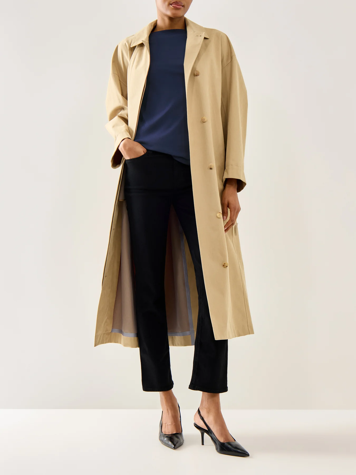 Judy Elbow Sleeve Knit Lauren Navy - Image 2