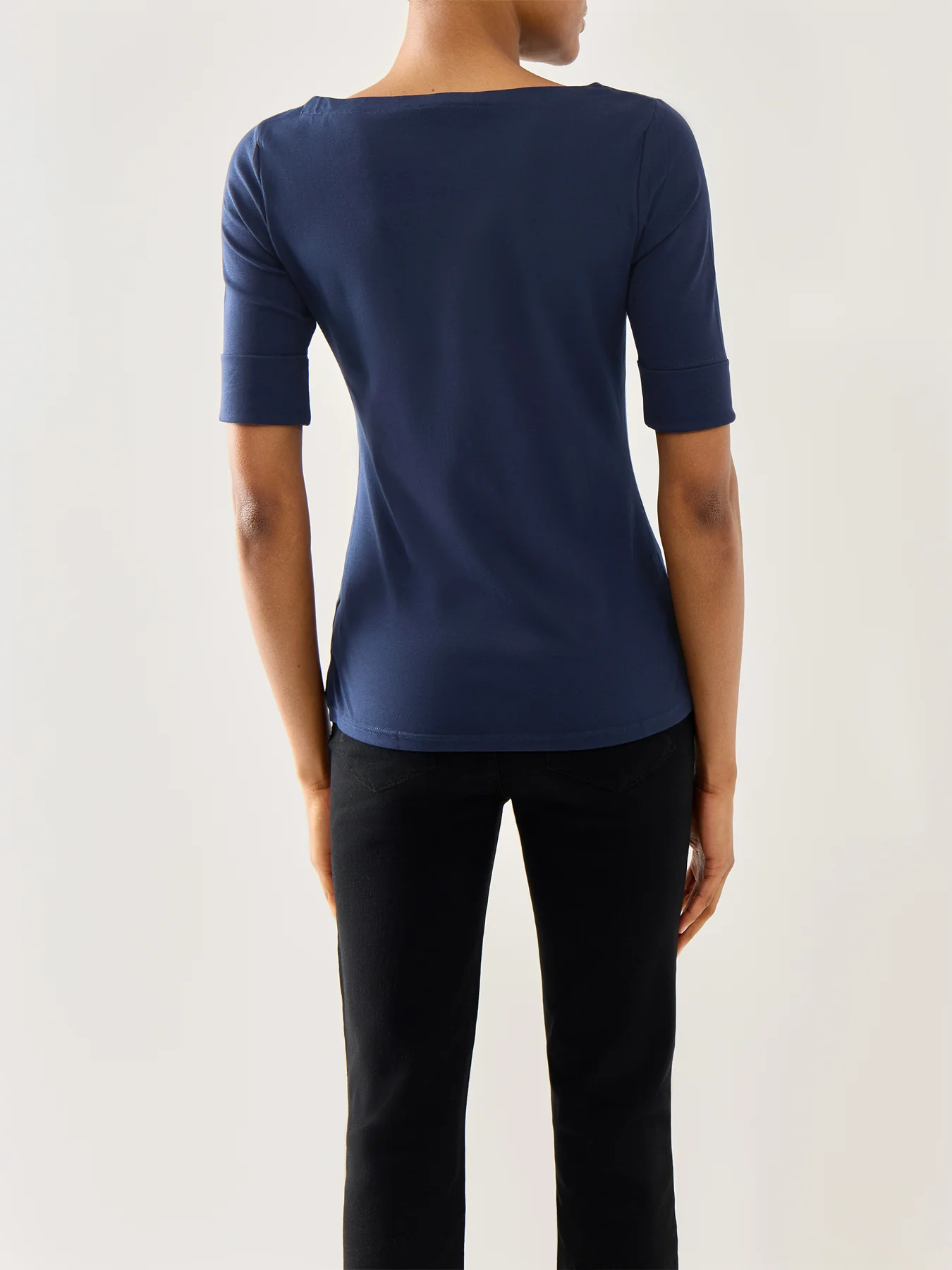 Judy Elbow Sleeve Knit Lauren Navy - Image 5