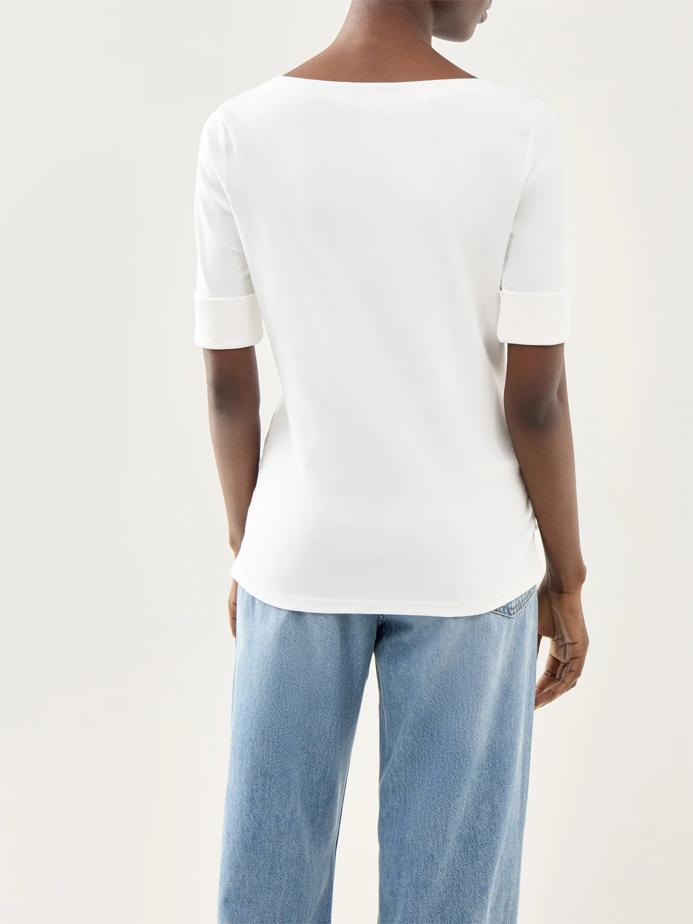 Judy Elbow Sleeve Knit White - Image 5