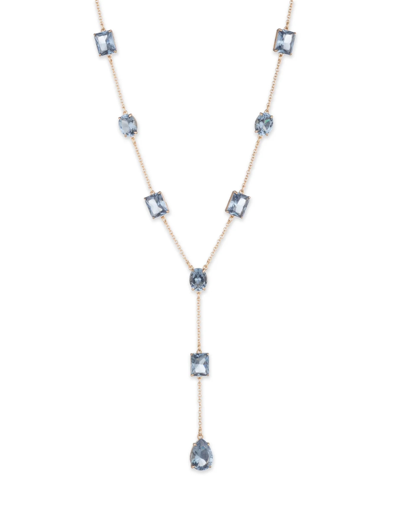Multi Stone Yneck Gld/lt Sapp