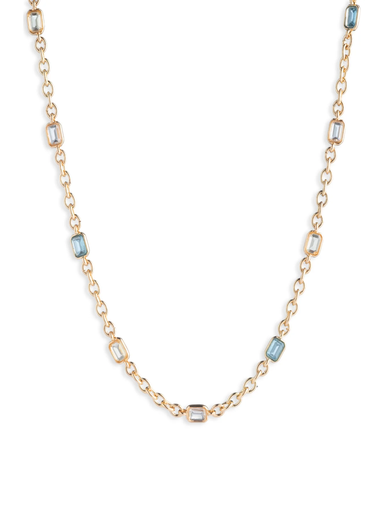 Nk 16In Station Stone Collar Gld/Multi