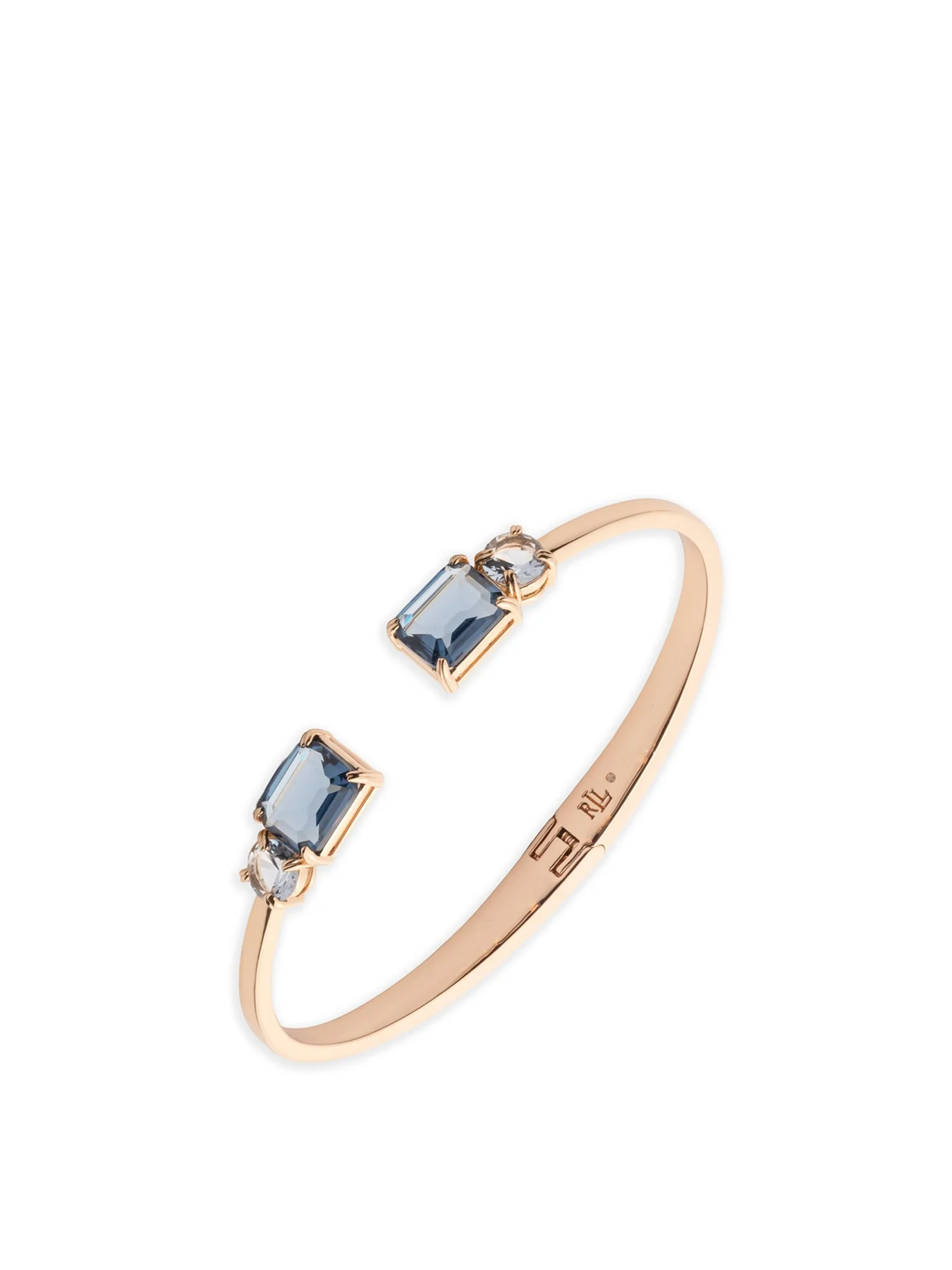 Open Stone Cuff Bracelet Gold