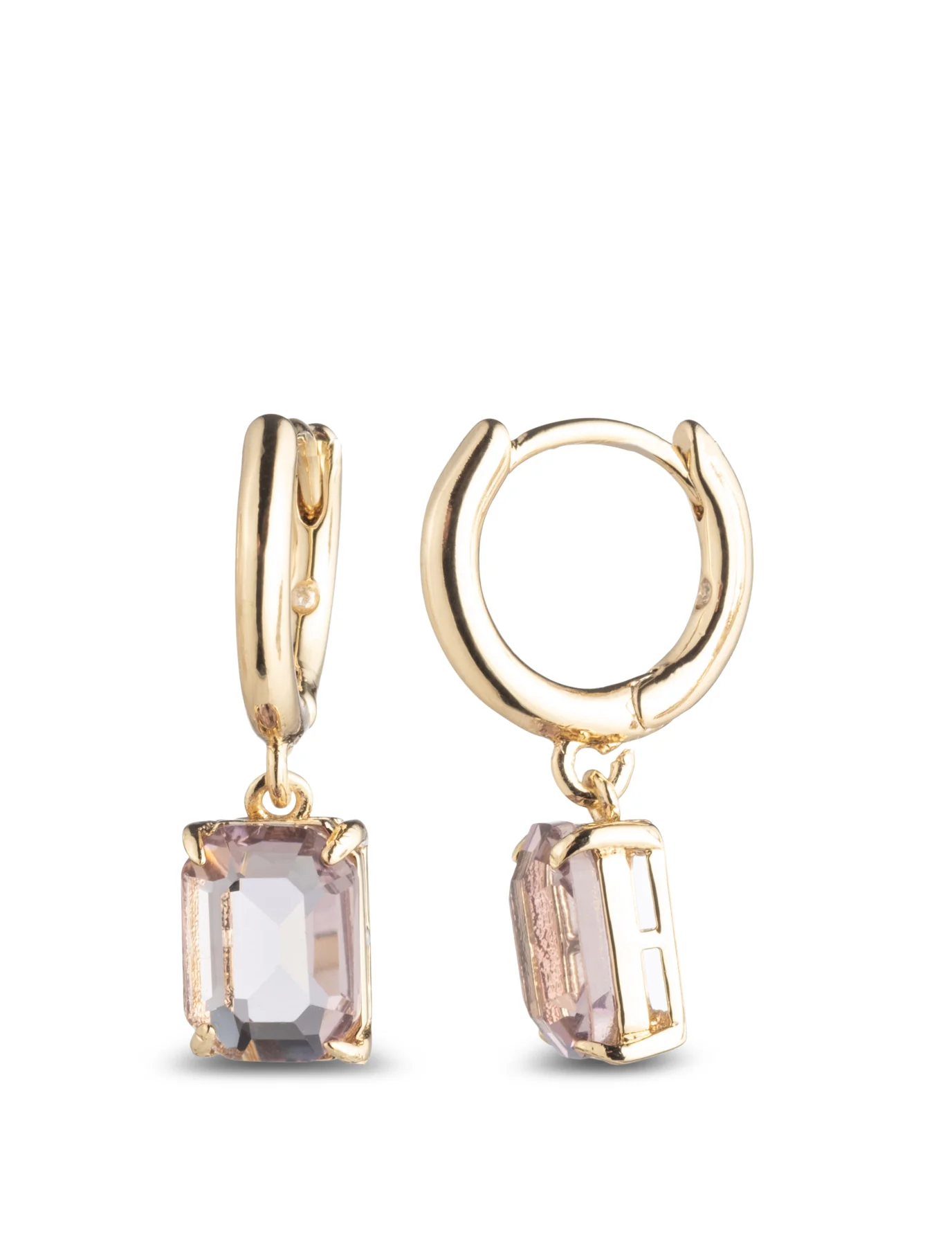 Pearl Drop Huggie Earrings