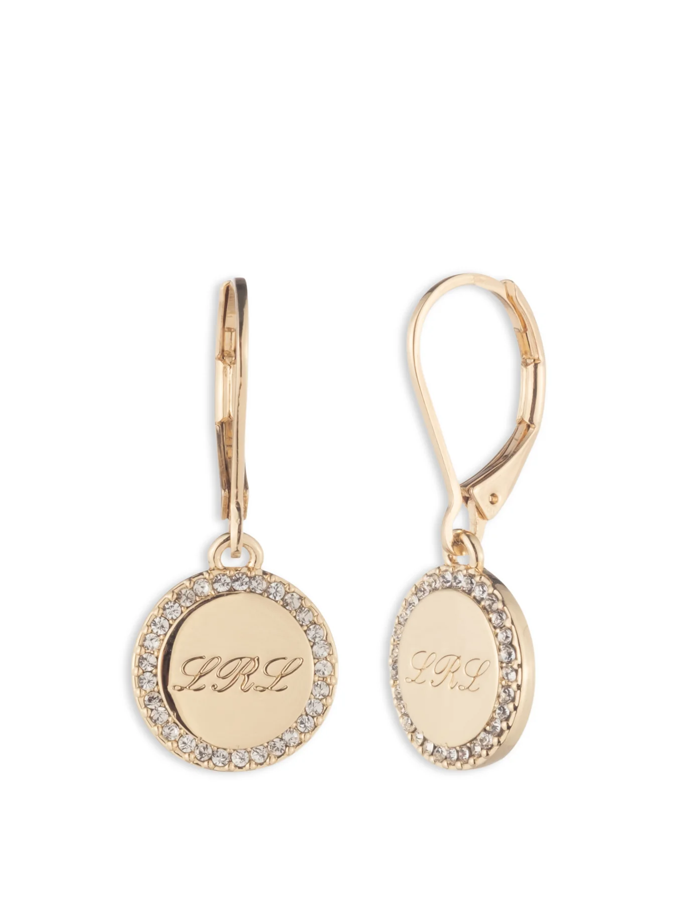 Script Logo Earrings Gold