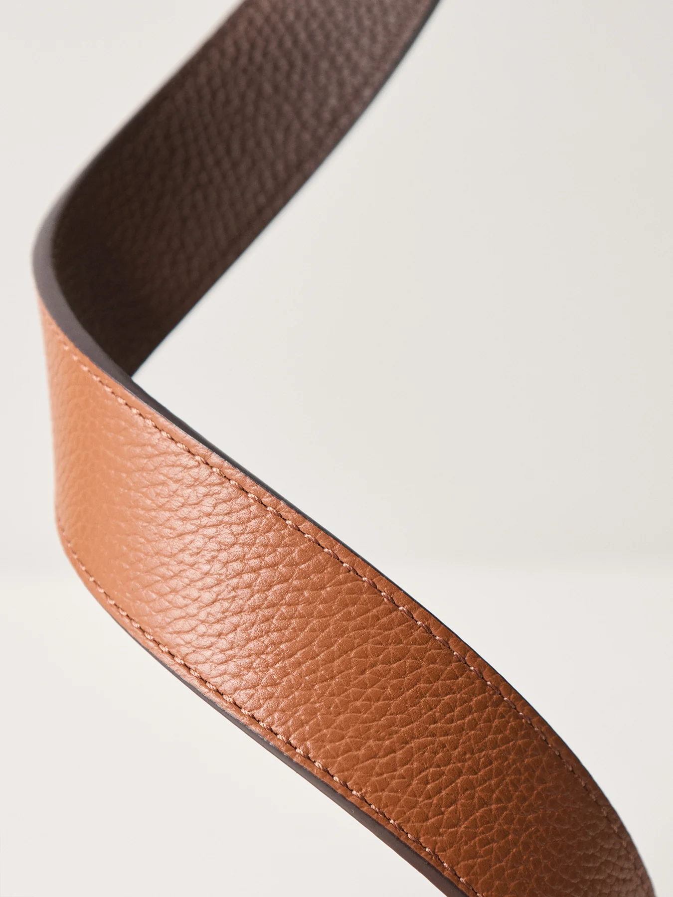 Reversible Leather Belt Tan - Image 3