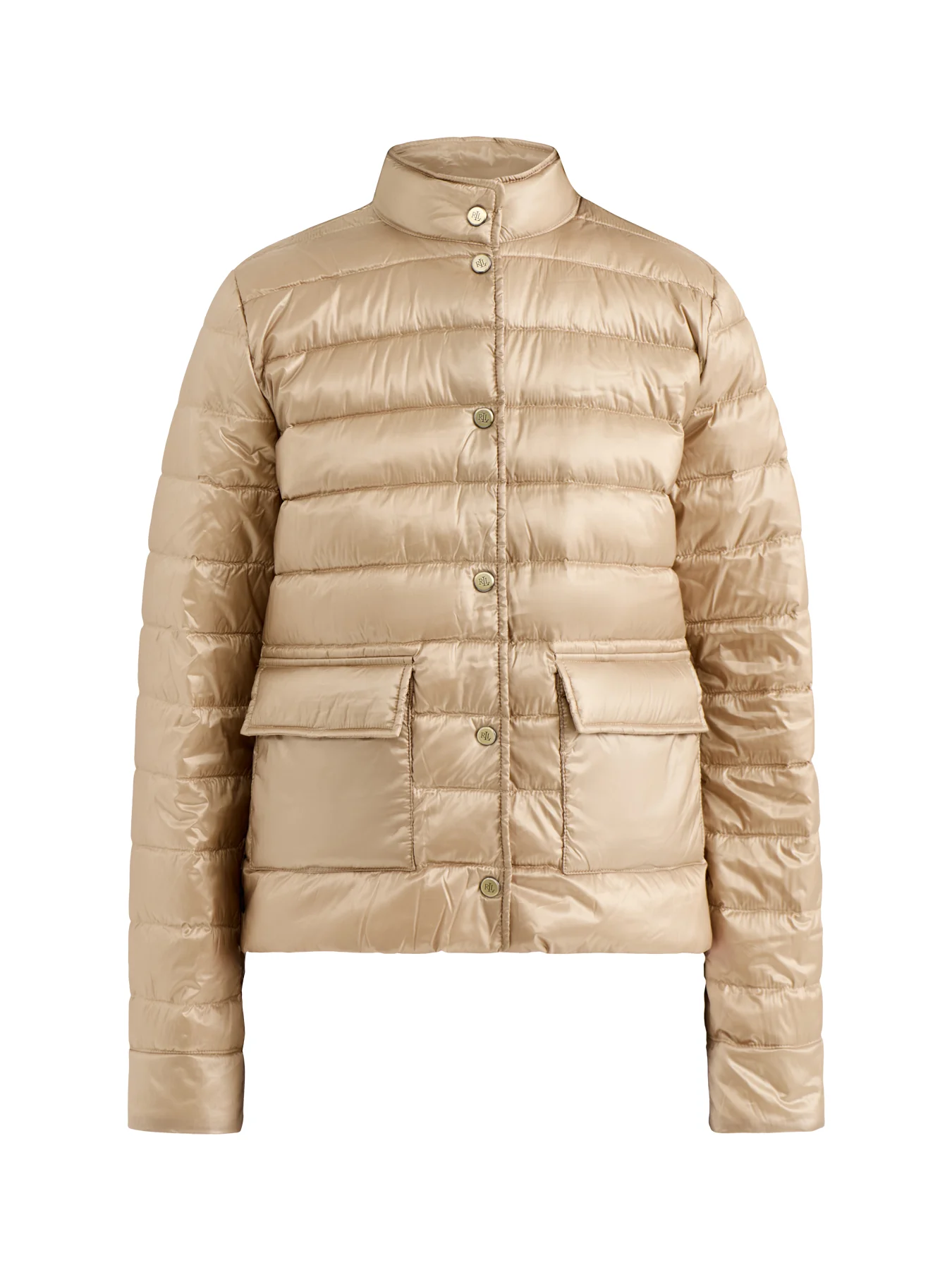 23 Inch Insulated Coat Beige