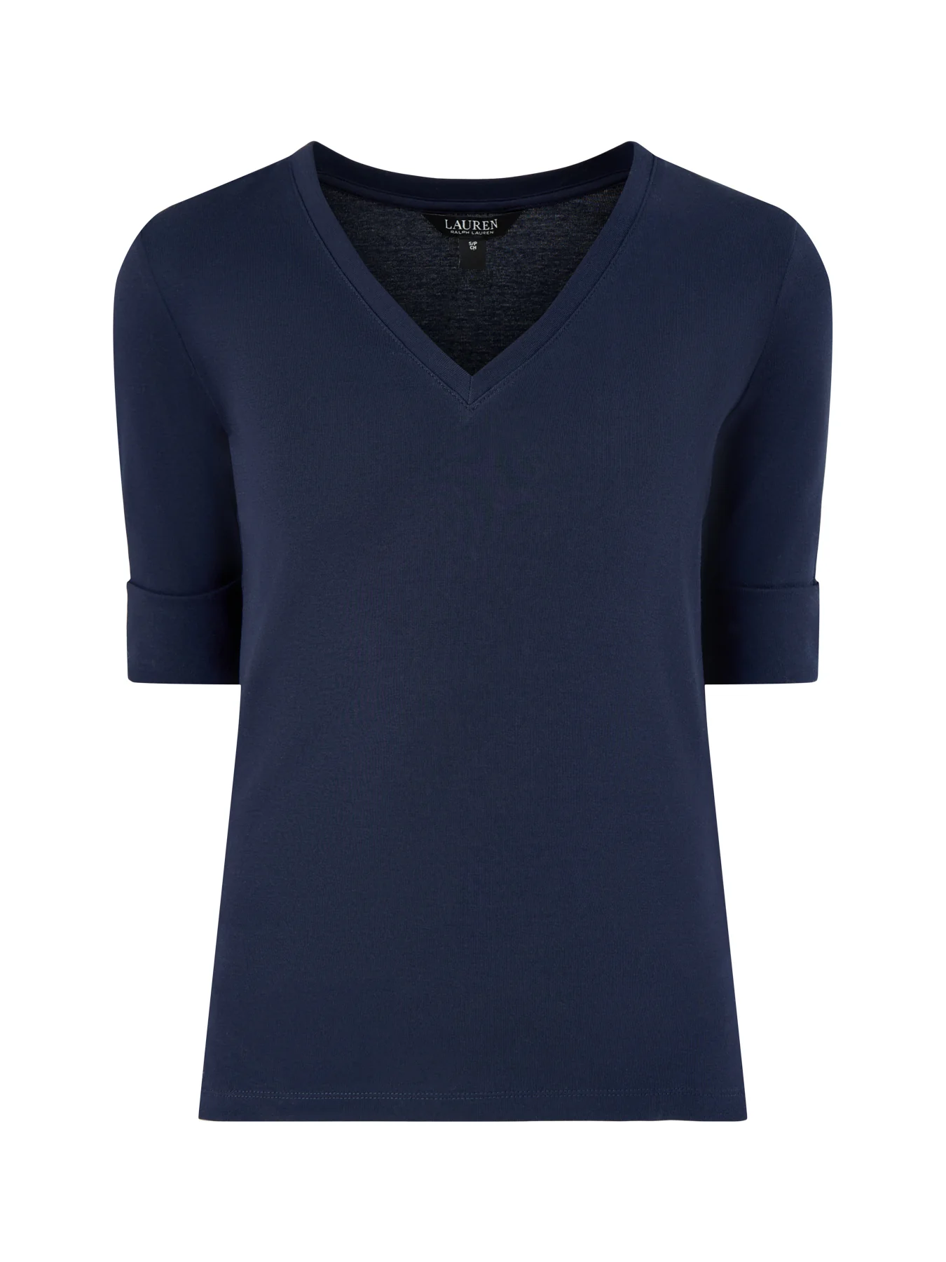 V Judy Elbow Sleeve Knit Navy
