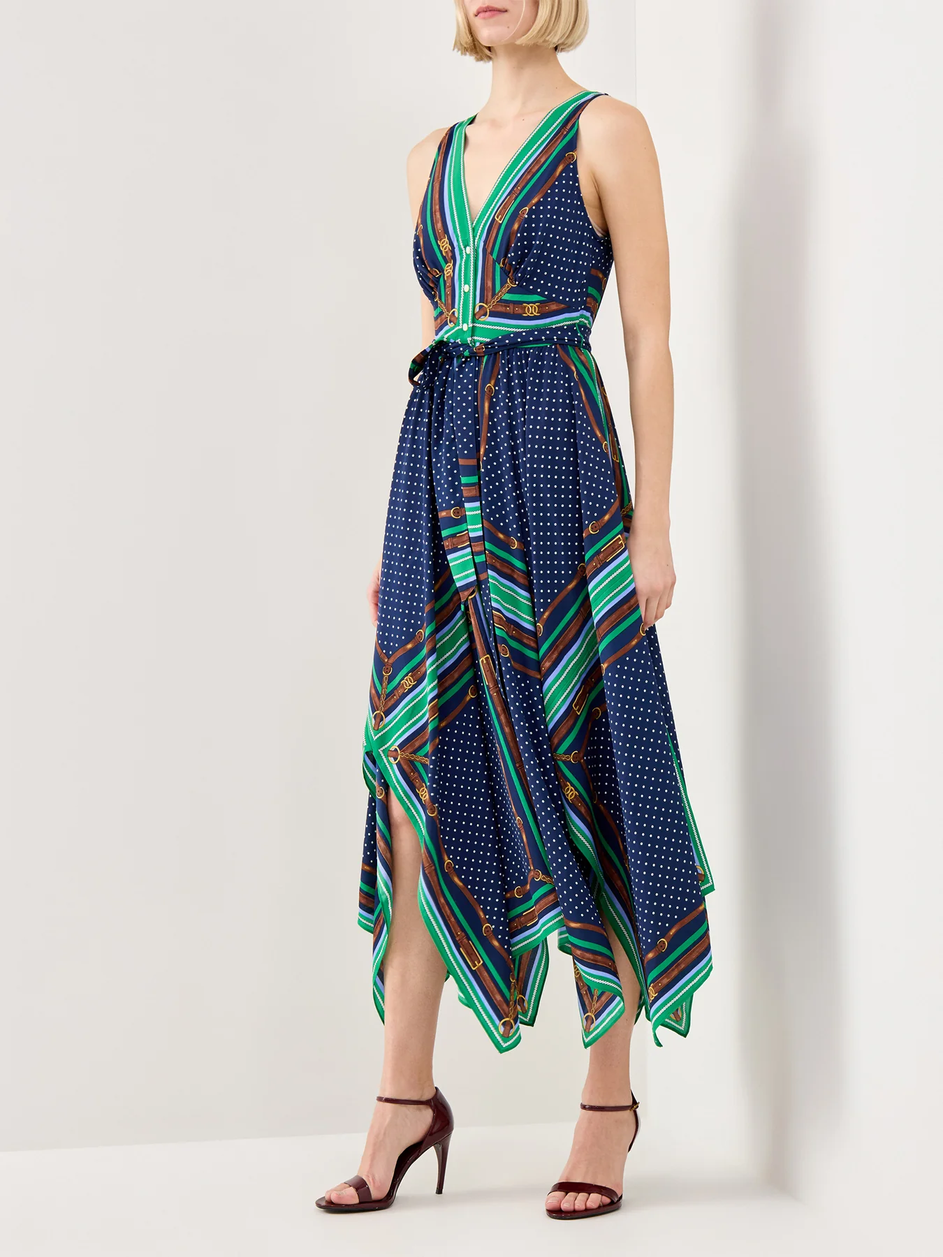 Vroshbee Sleeveless Day Dress Blue - Image 4