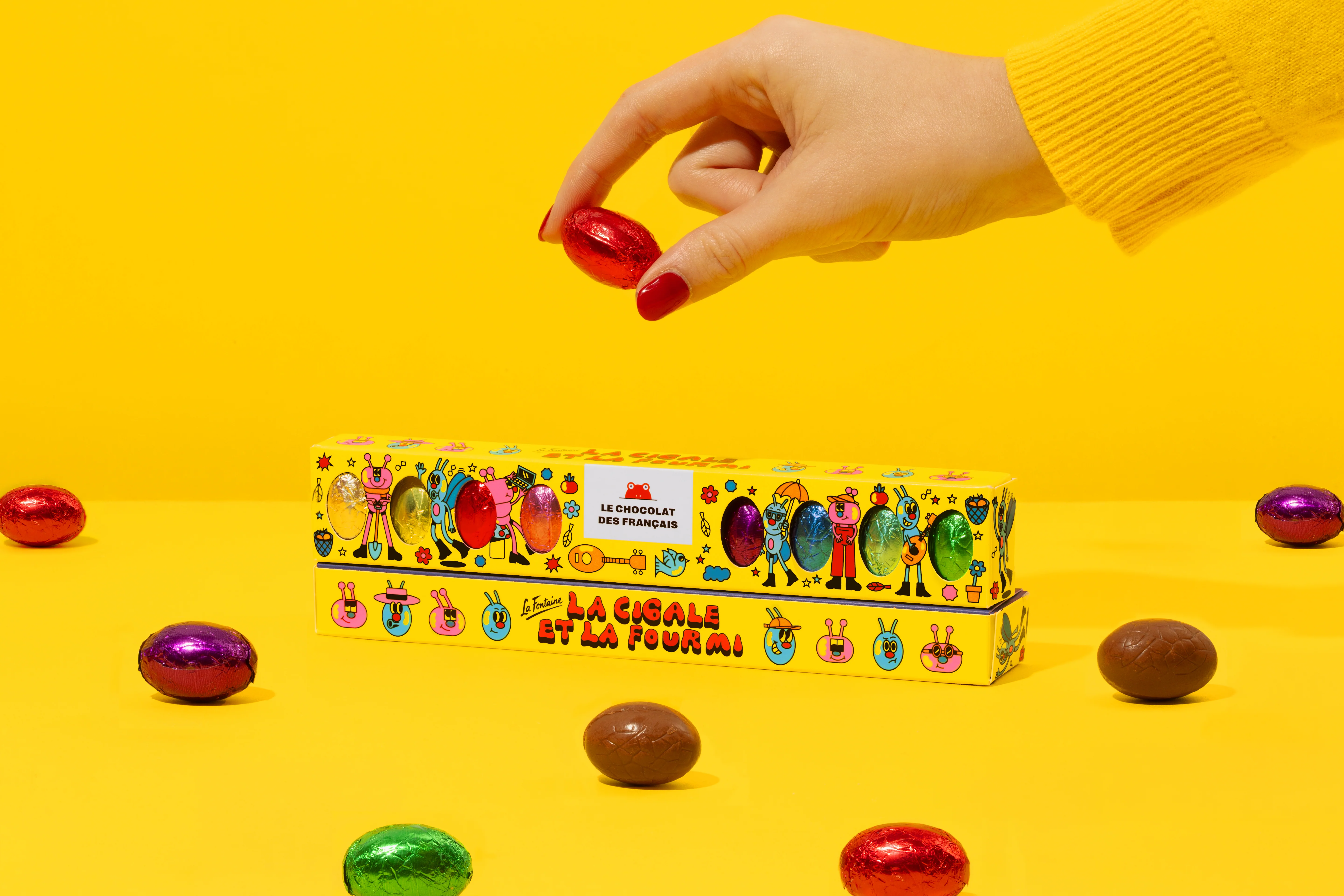 Milk and Dark Chocolate Mini Eggs Box - Image 2