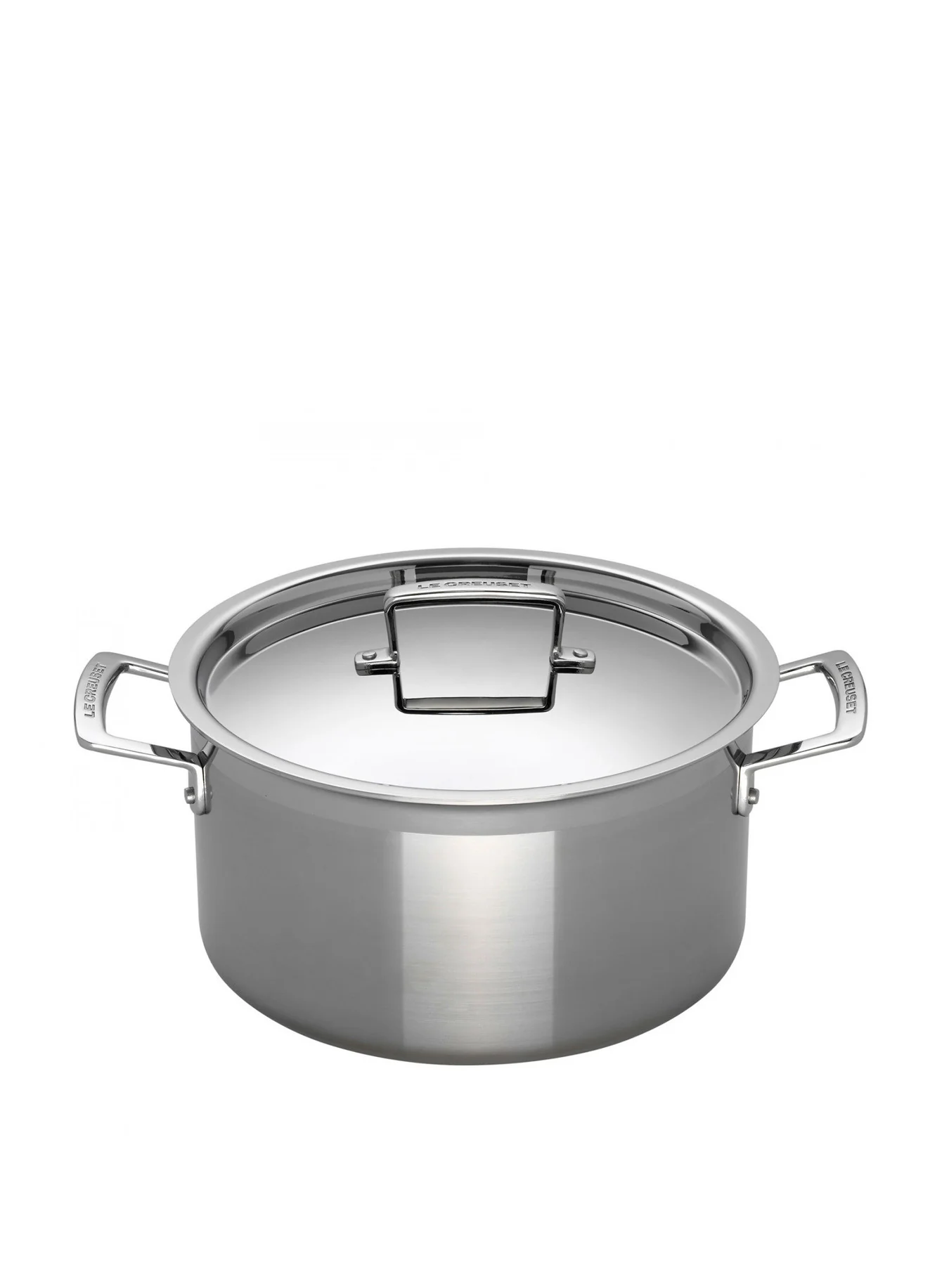 3 Ply Stainless Steel Deep Casserole with Lid 24cm - Image 3