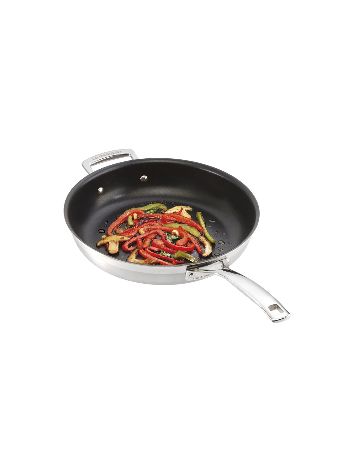 3-Ply Stainless Steel Non-Stick Frying Pan with Helper Handle 28cm - Image 4