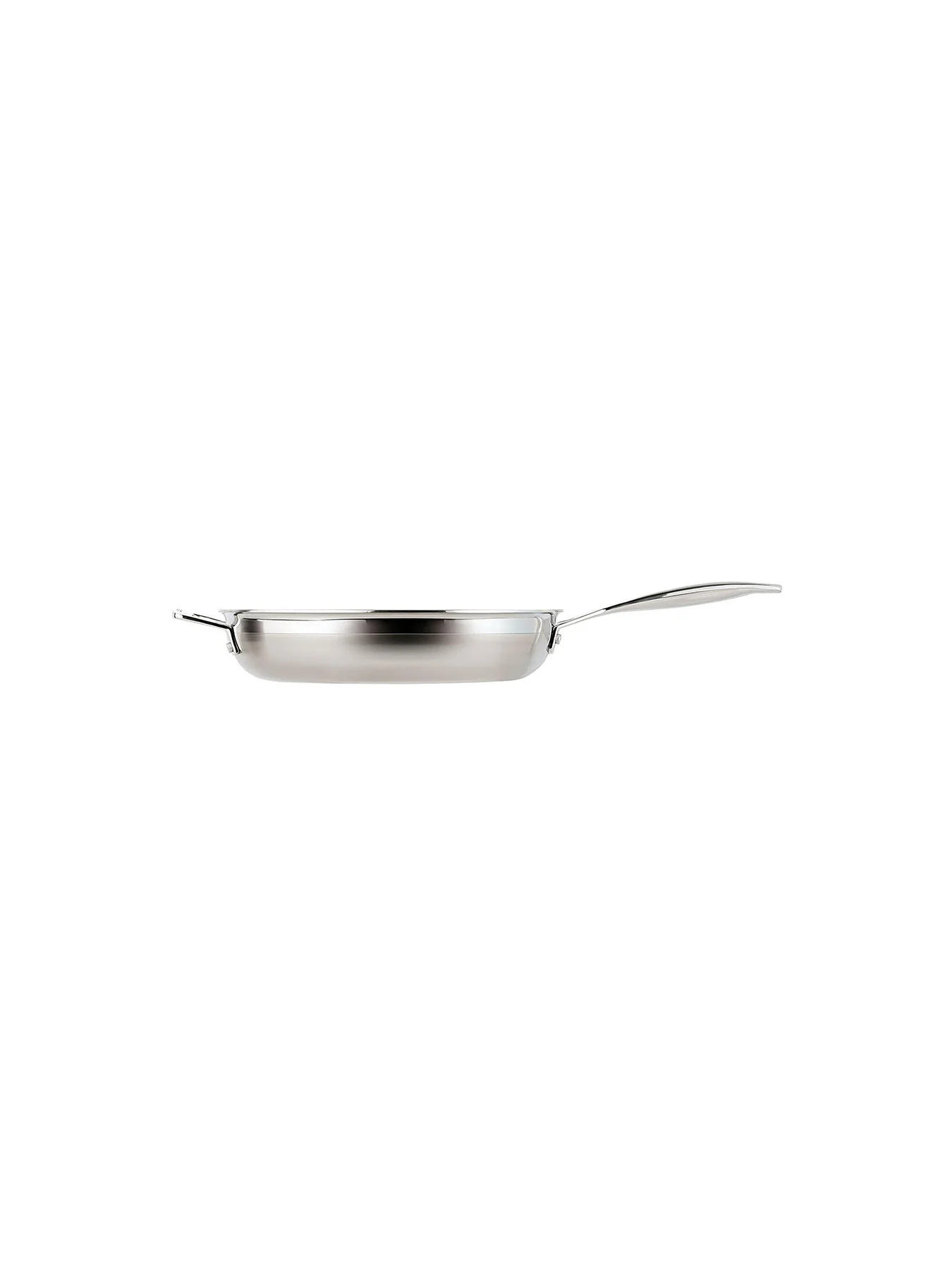 3-Ply Stainless Steel Non-Stick Frying Pan with Helper Handle 30 cm - Image 2