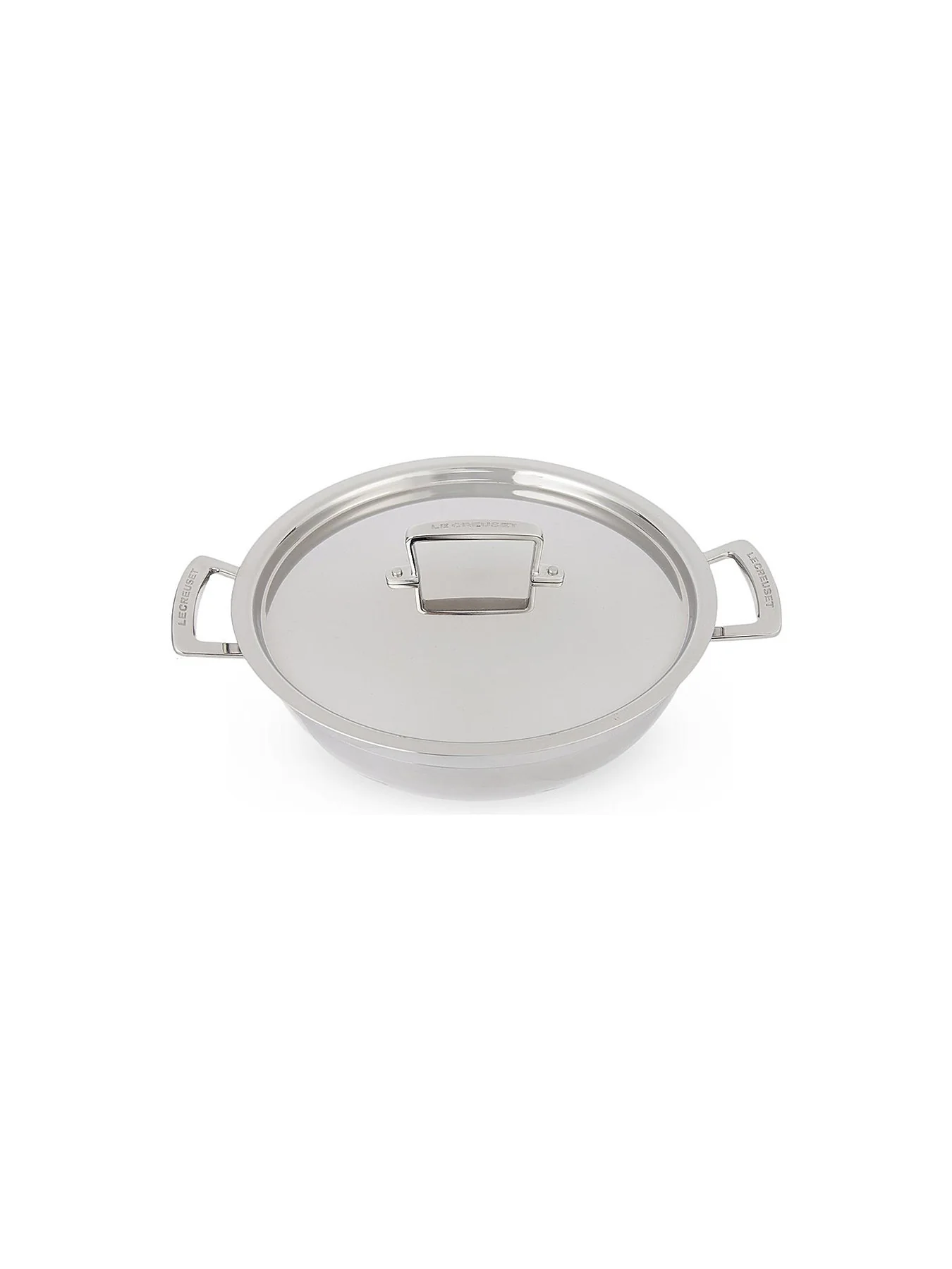 3-Ply Stainless Steel Shallow Casserole with Lid 26cm - Image 4