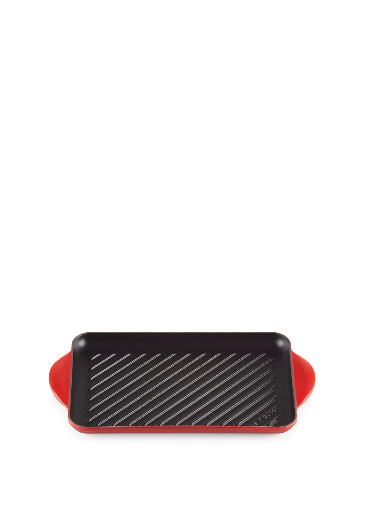 Cast Iron Rectangular Grill 32cm Cerise - Image 2
