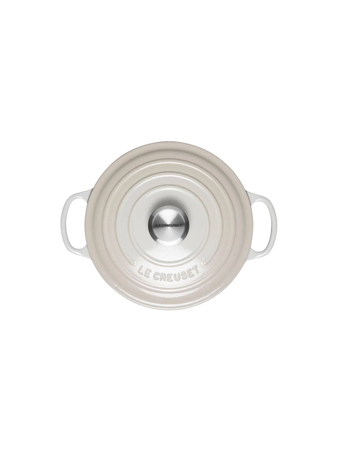 Cast Iron Round Casserole 24cm Meringue - Image 2