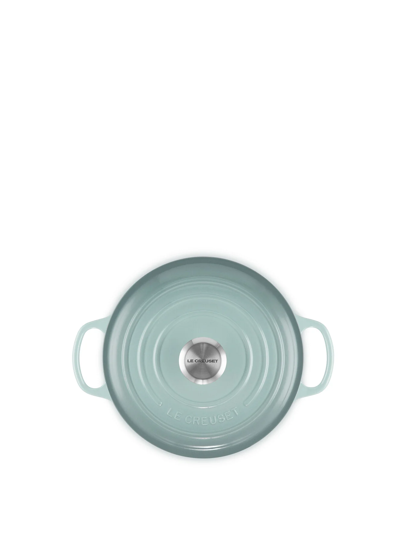 Cast Iron Round Casserole 24cm Sea Salt - Image 4