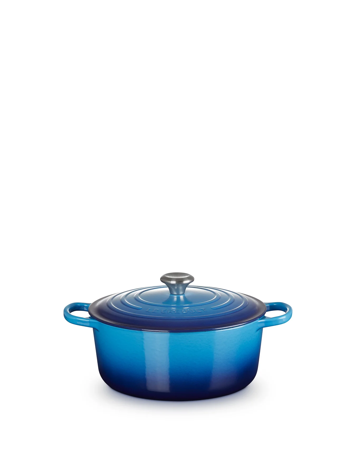 Cast Iron Round Casserole 28cm Azure Blue