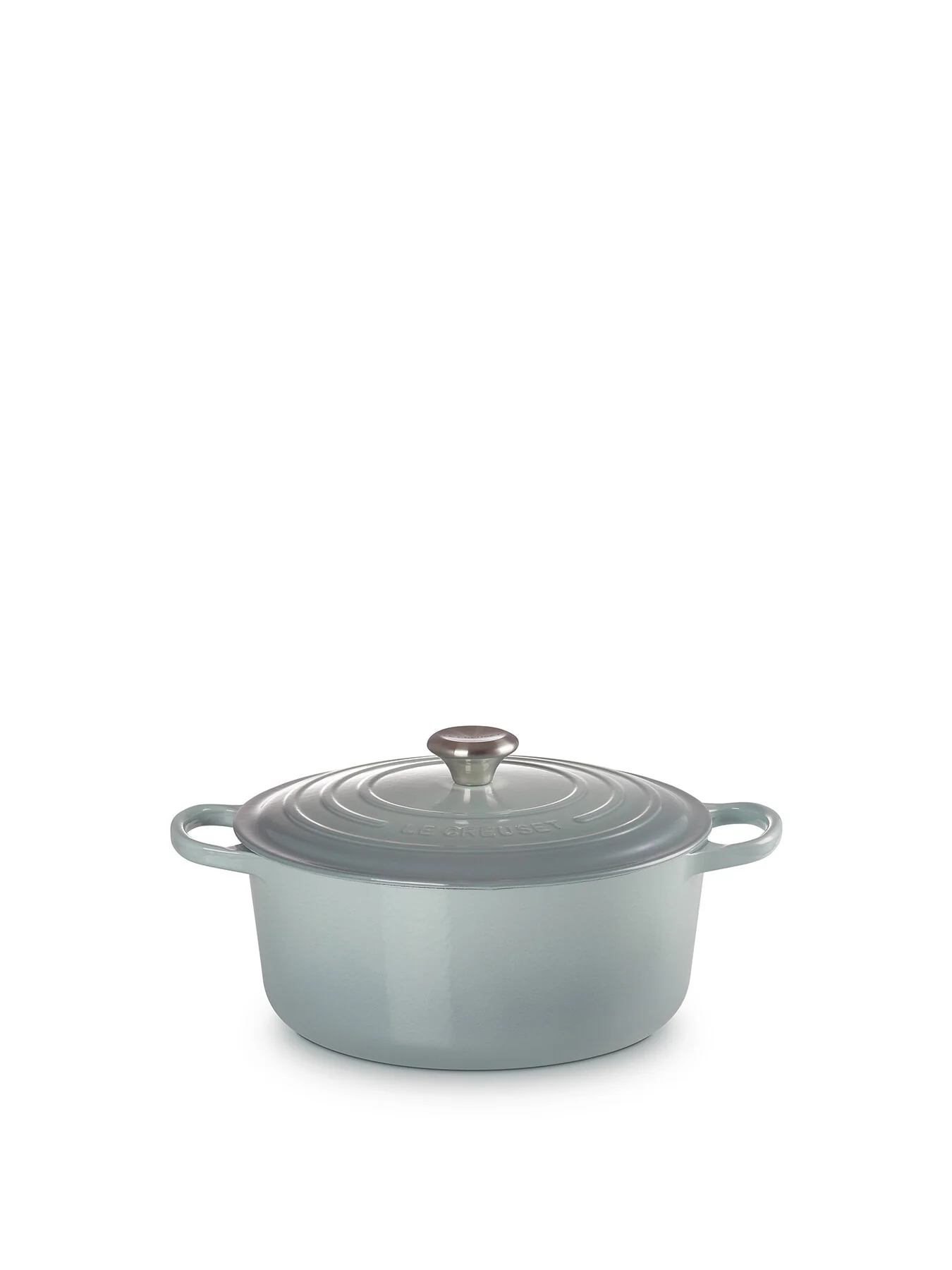 Cast Iron Round Casserole 28cm Sea Salt - Image 2