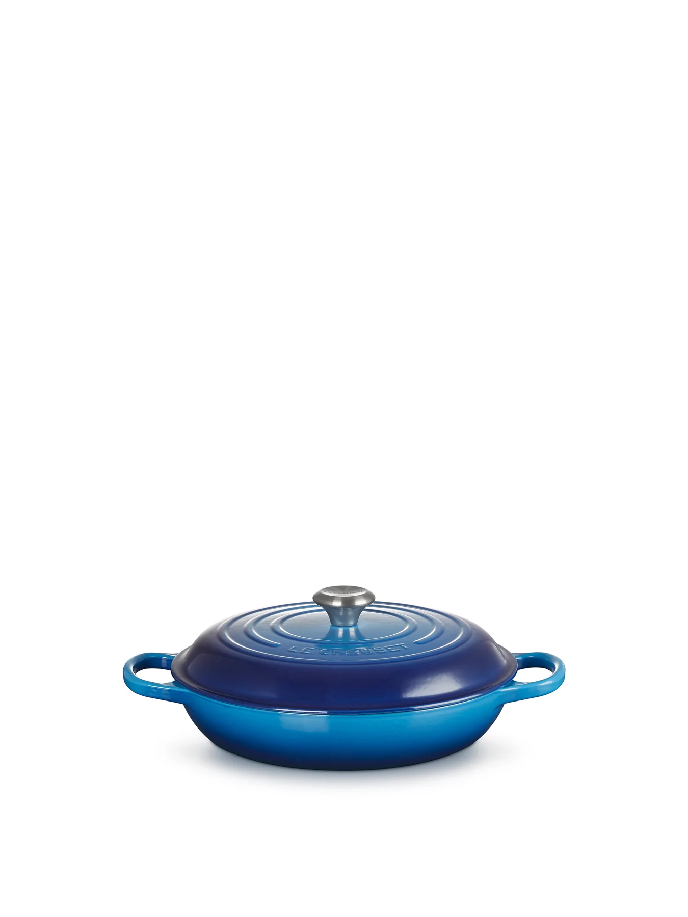 Cast Iron Shallow Casserole 30cm Azure Blue