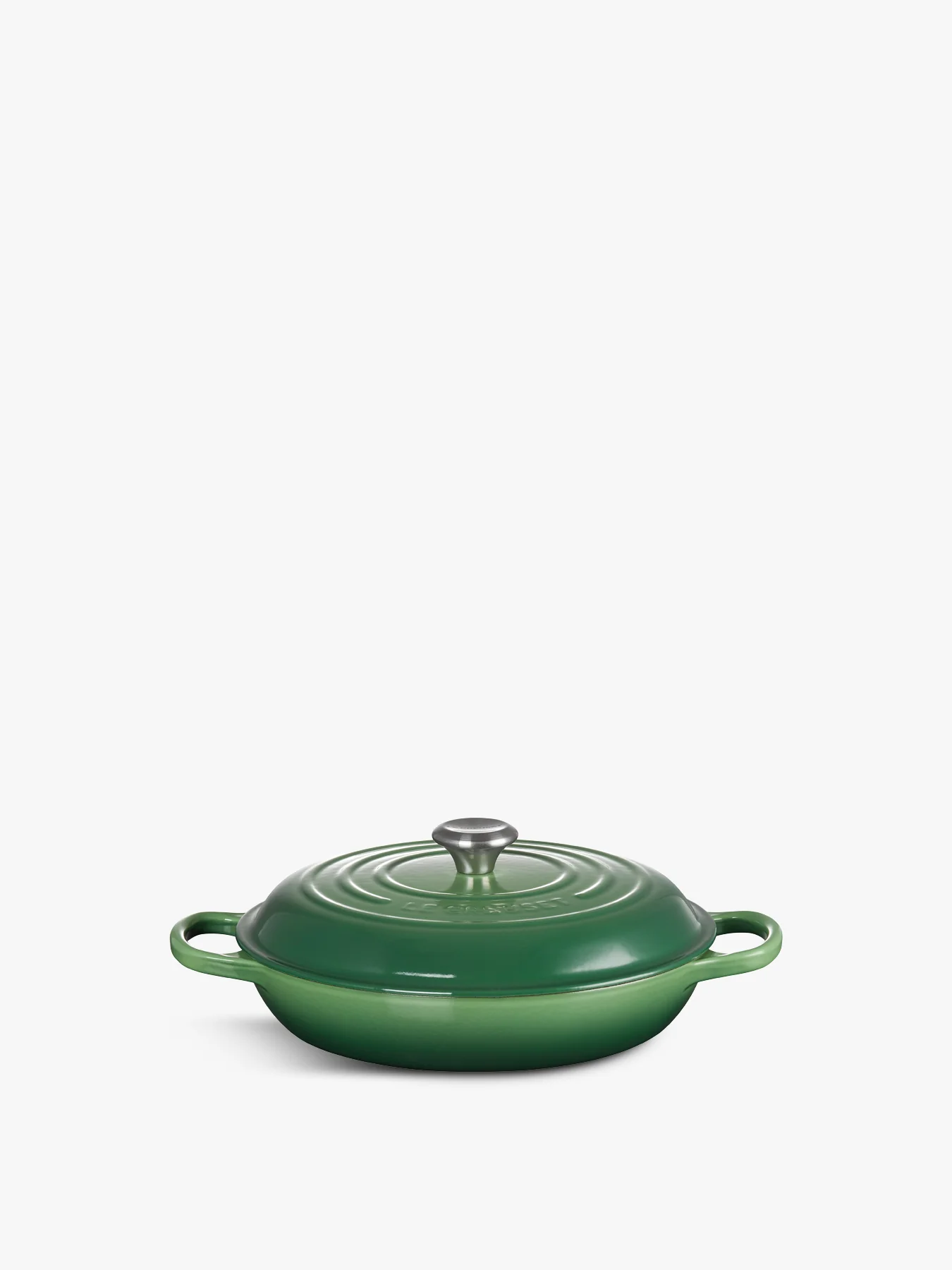 Cast Iron Shallow Casserole 30cm Bamboo Green - Image 4